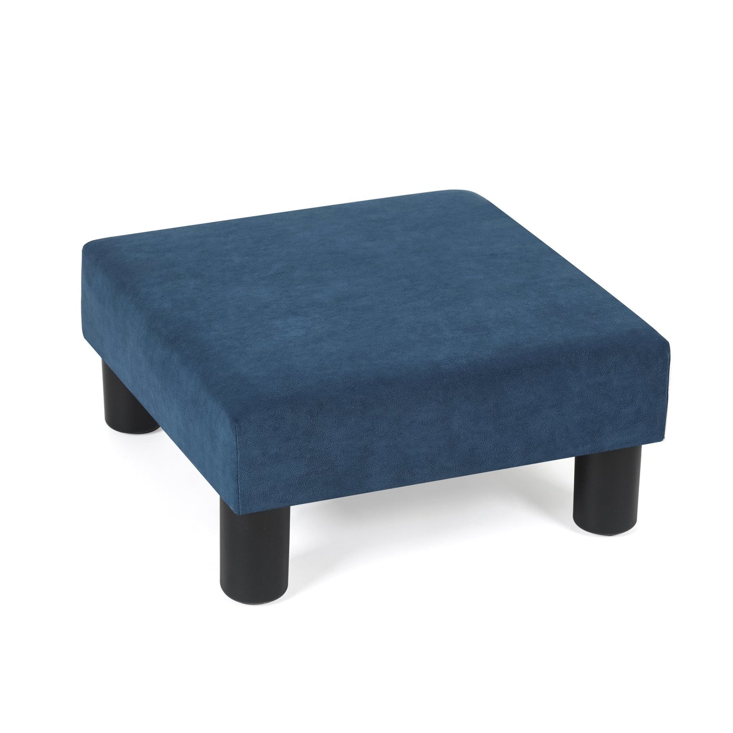 Adeco Small Ottoman Upholstered Footrest Pet Steps Dog Stairs Stool