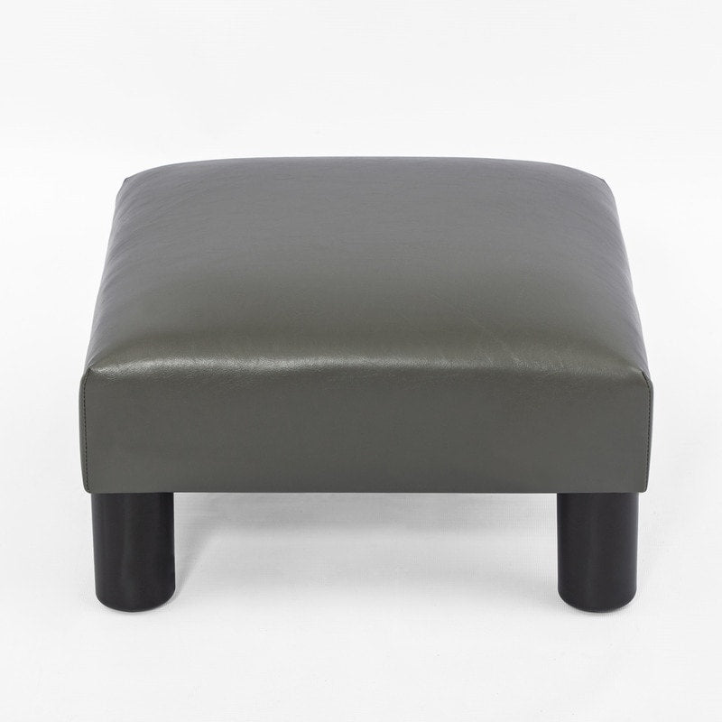 Adeco Small Ottoman Upholstered Footrest Pet Steps Dog Stairs Stool