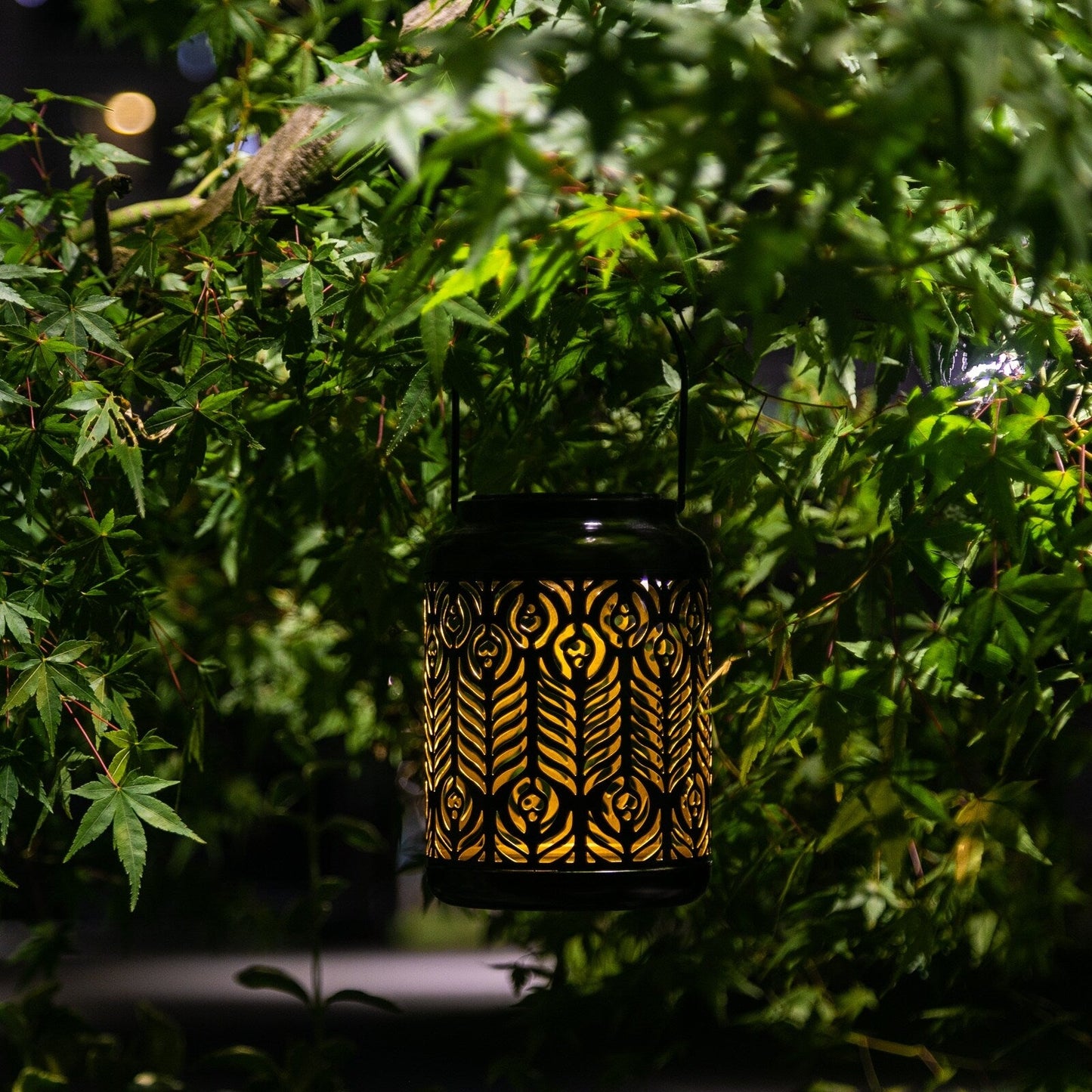 Adeco Solar Outdoor Metal Lanterns with Hanging Handle