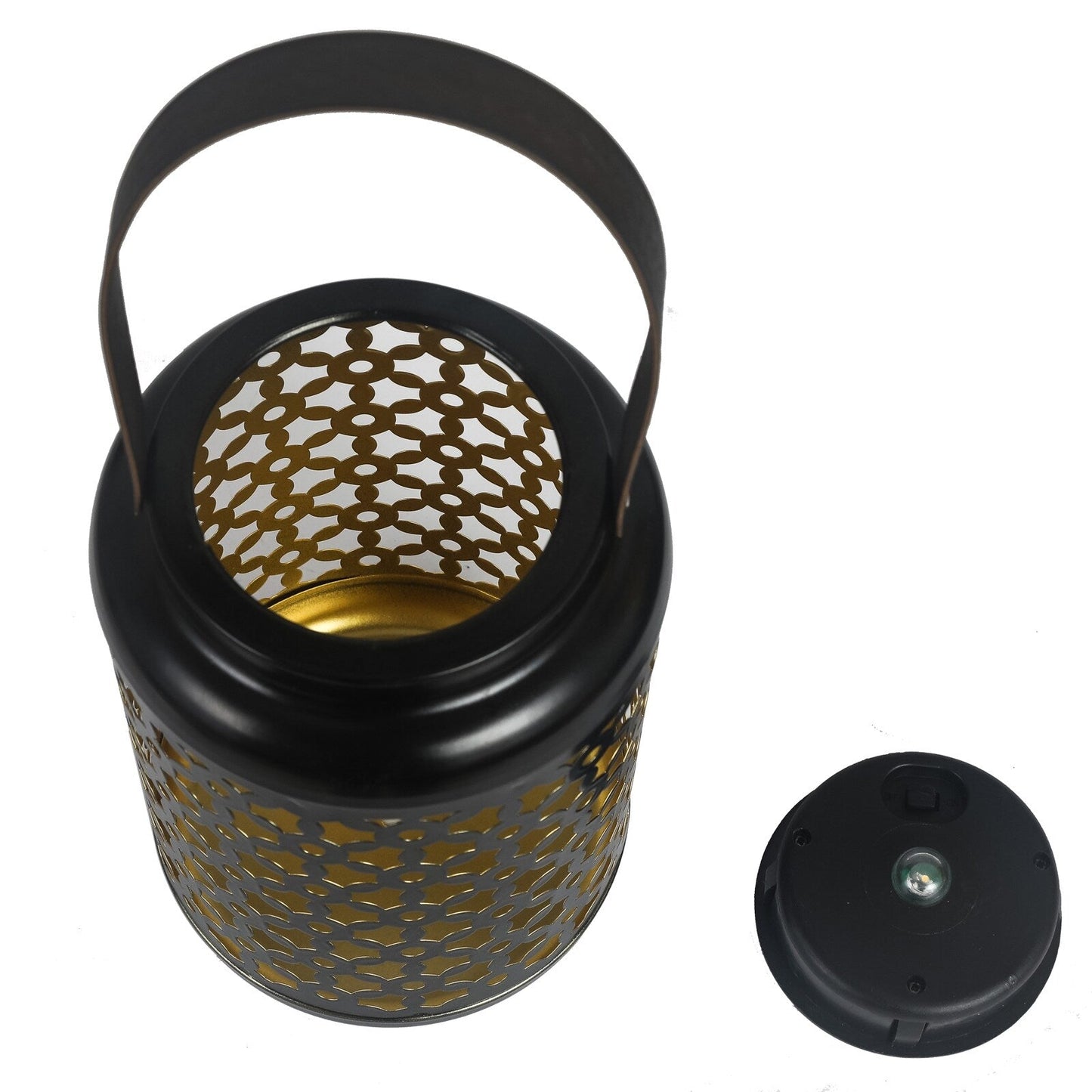 Adeco Solar Outdoor Metal Lanterns with Hanging Handle