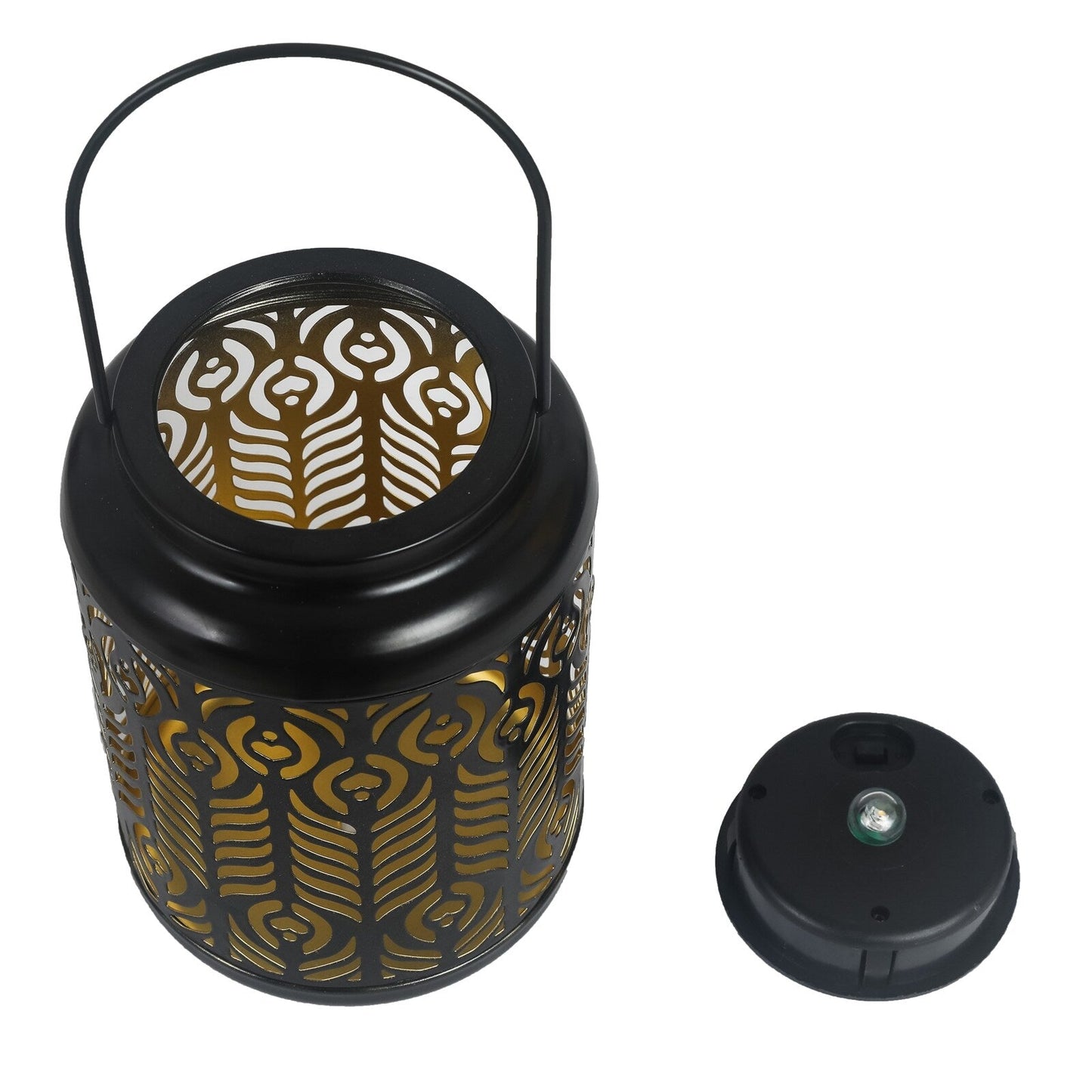 Adeco Solar Outdoor Metal Lanterns with Hanging Handle