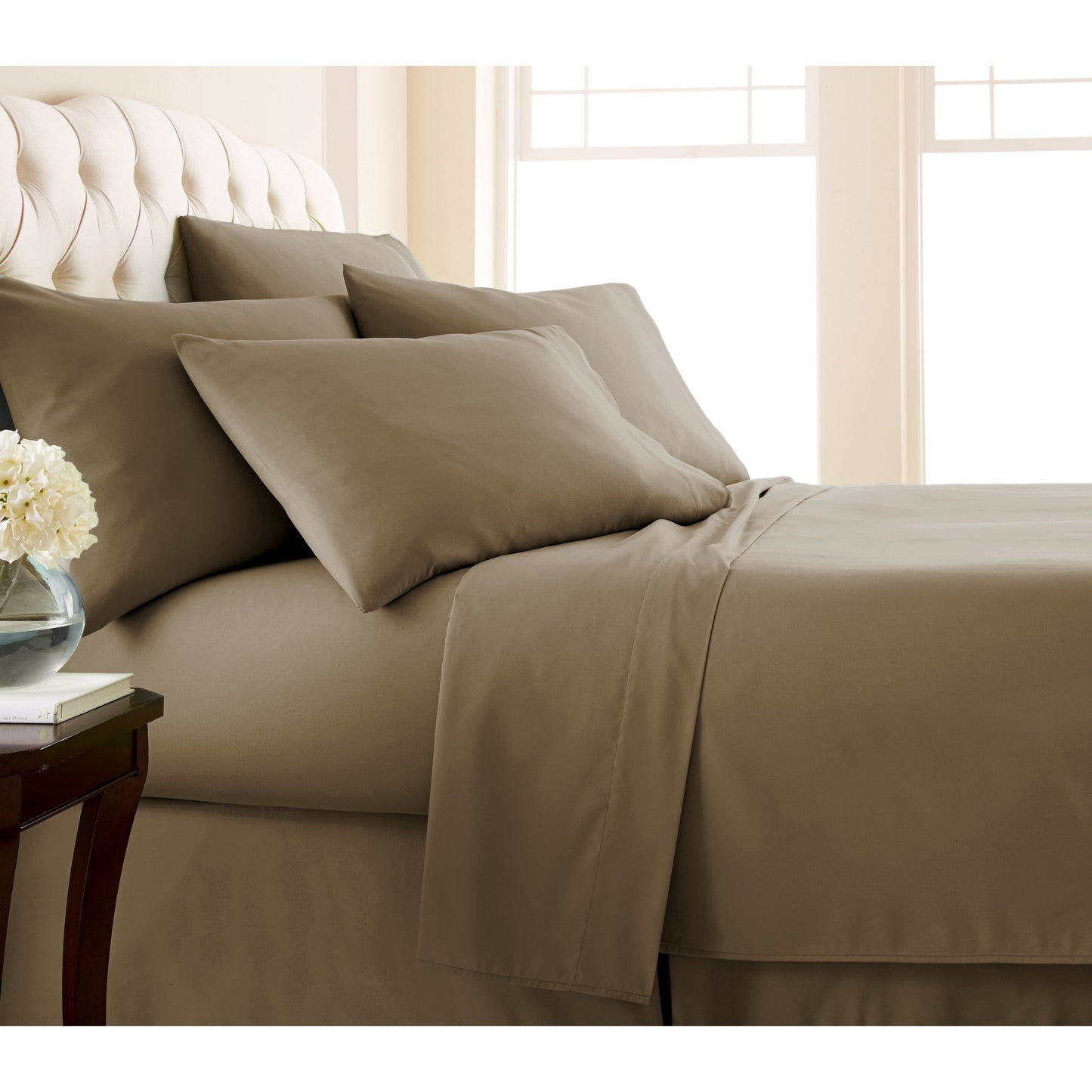 Adjustable Mattress Split King Ultra-Soft 7-piece Bed Sheet Set
