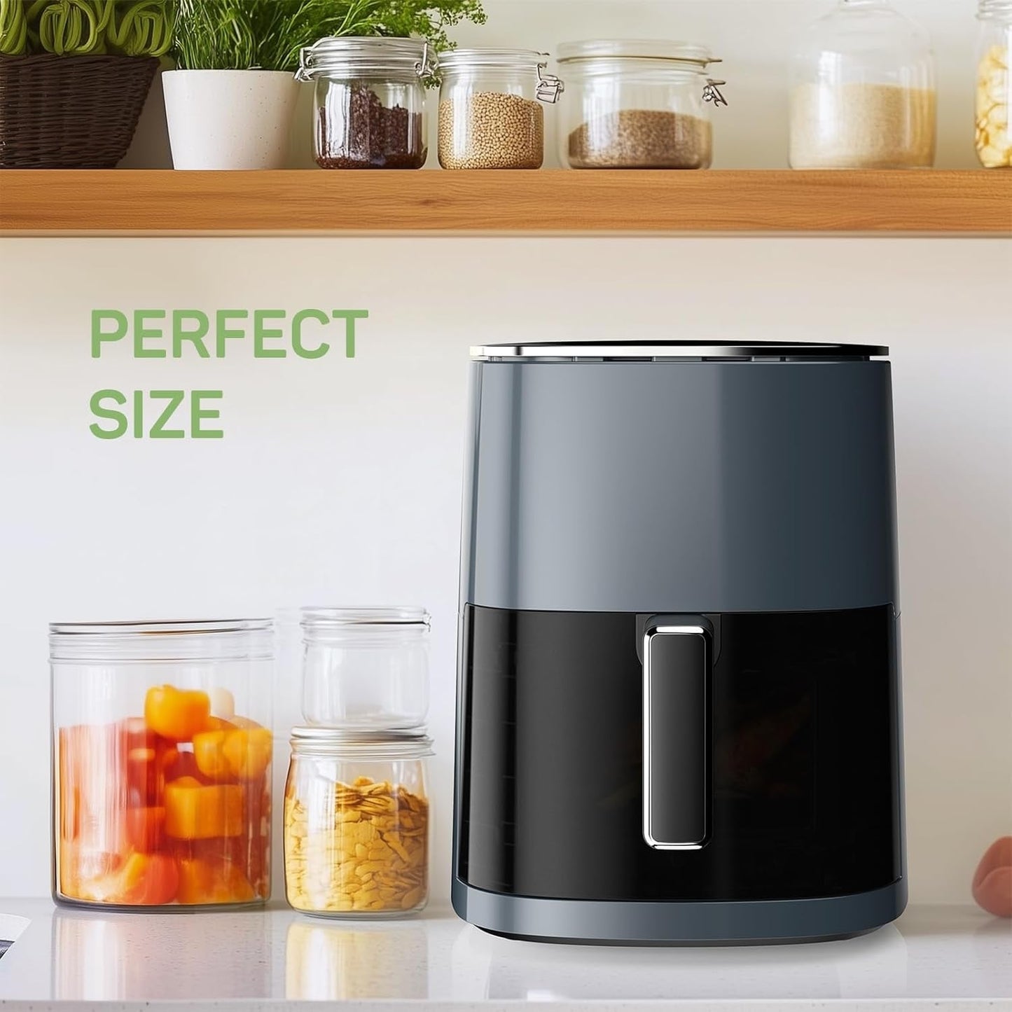 Air Fryer Pro 12-in-1 with 6 QT Capacity, Air Fry, Roast, Reheat, Dehydrate, Bake, Steam, 400°F Max Temperature