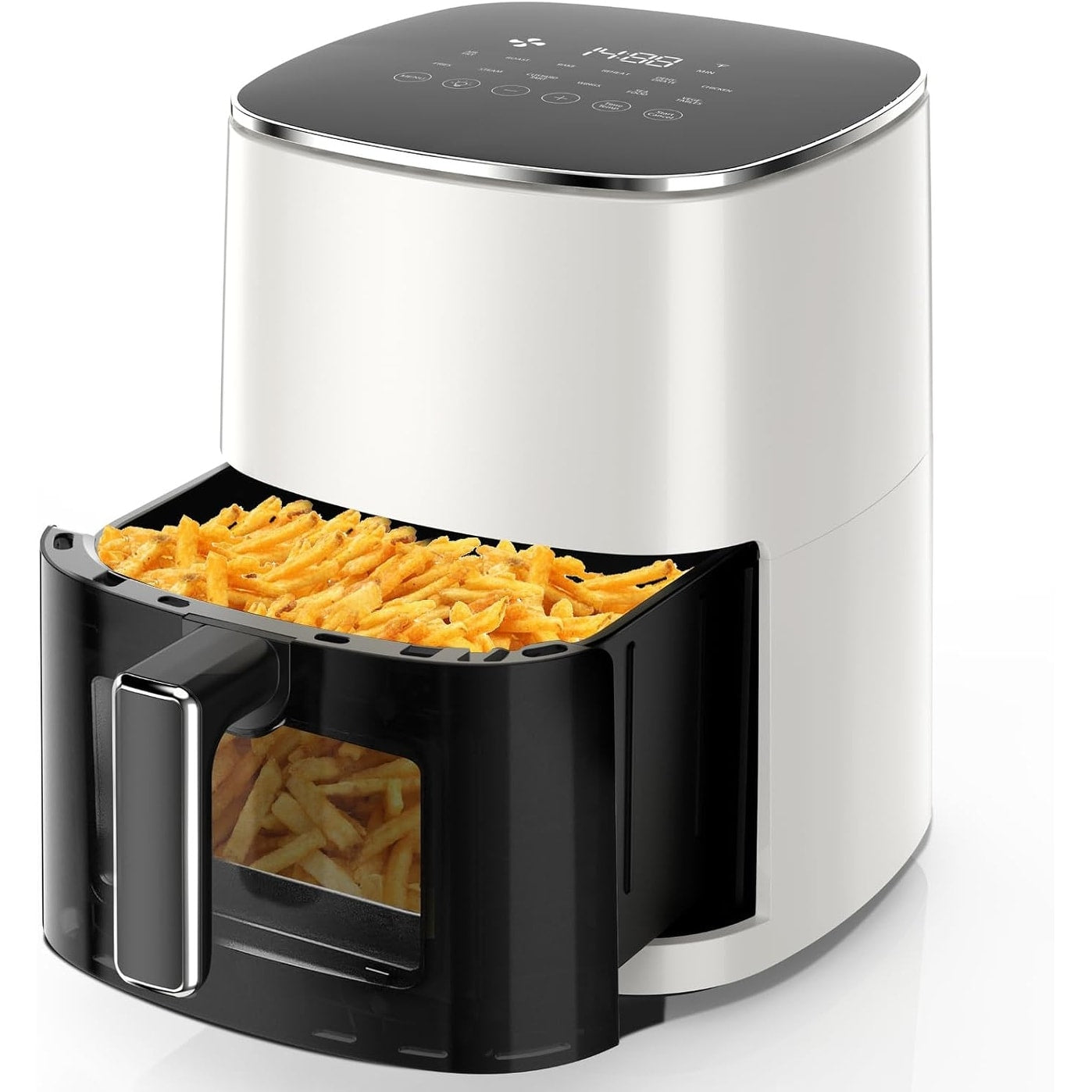 Air Fryer Pro 12-in-1 with 6 QT Capacity, Air Fry, Roast, Reheat, Dehydrate, Bake, Steam, 400°F Max Temperature