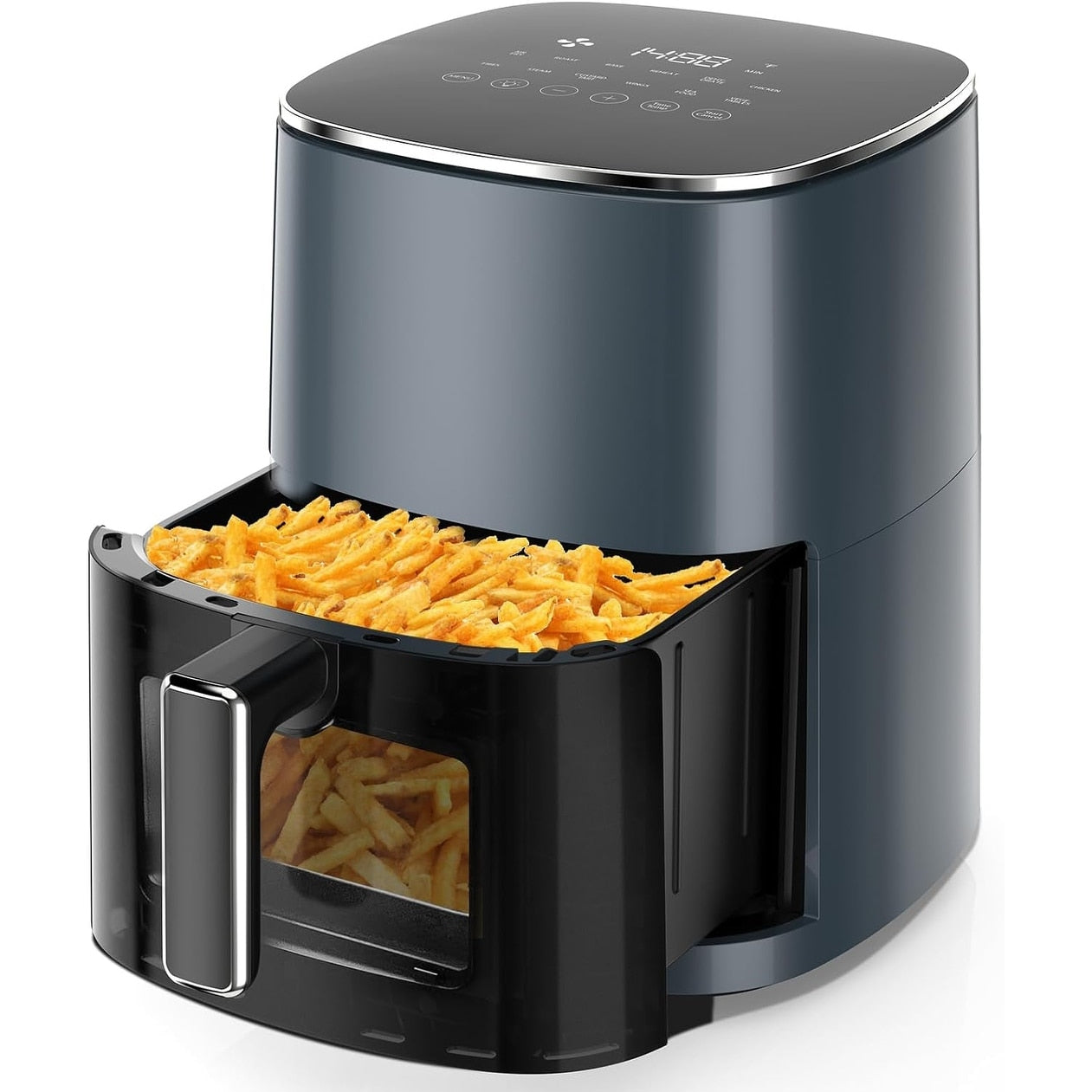 Air Fryer Pro 12-in-1 with 6 QT Capacity, Air Fry, Roast, Reheat, Dehydrate, Bake, Steam, 400°F Max Temperature