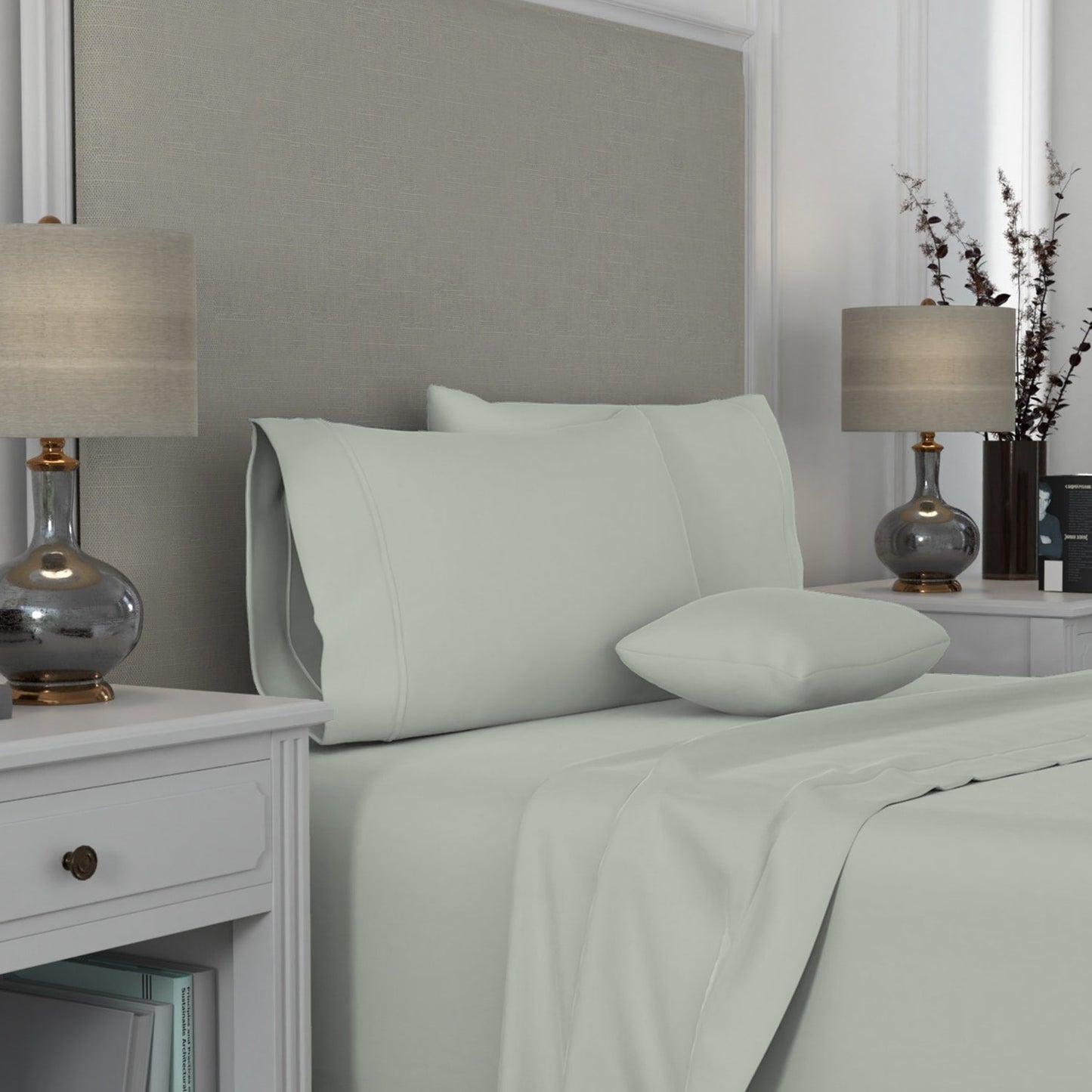 Aireolux 1000TC Supreme-Quality Egyptian Cotton Pillowcase Set