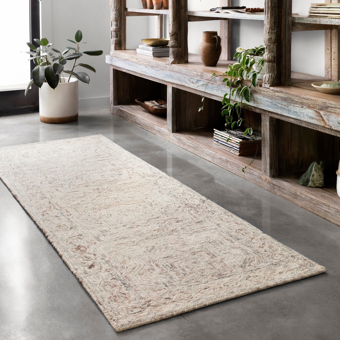 Alexander Home Aspen Neutral Hand-tufted Contemporary Wool Rug