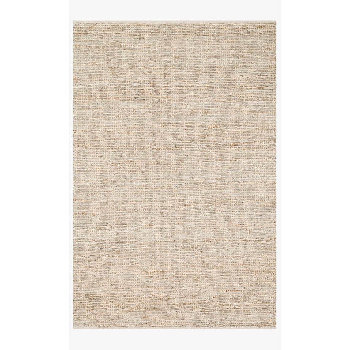 Alexander Home Farmhouse Jute and Leather Handwoven Area Rug