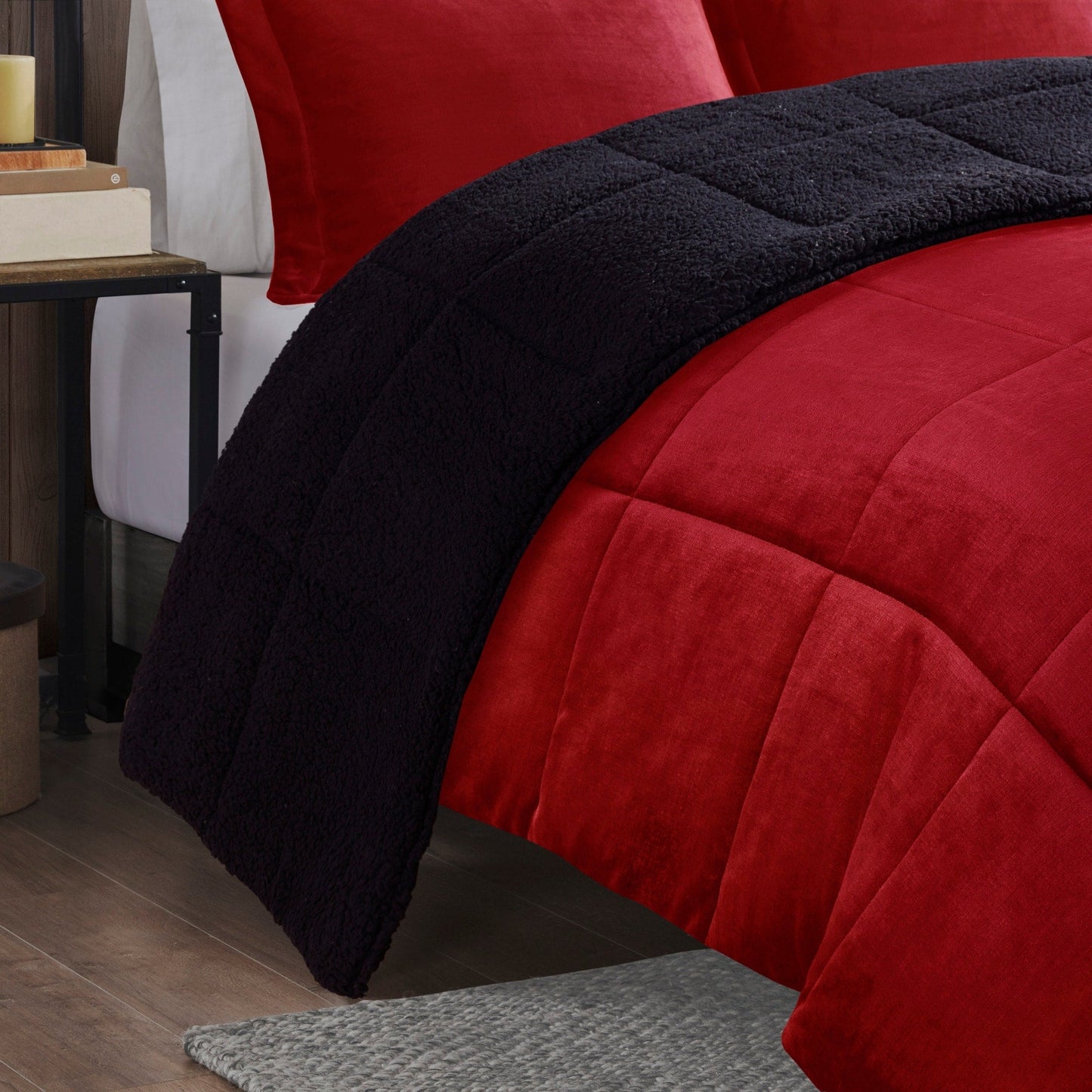 Woolrich Alton Plush to Sherpa Down Alternative Comforter Set