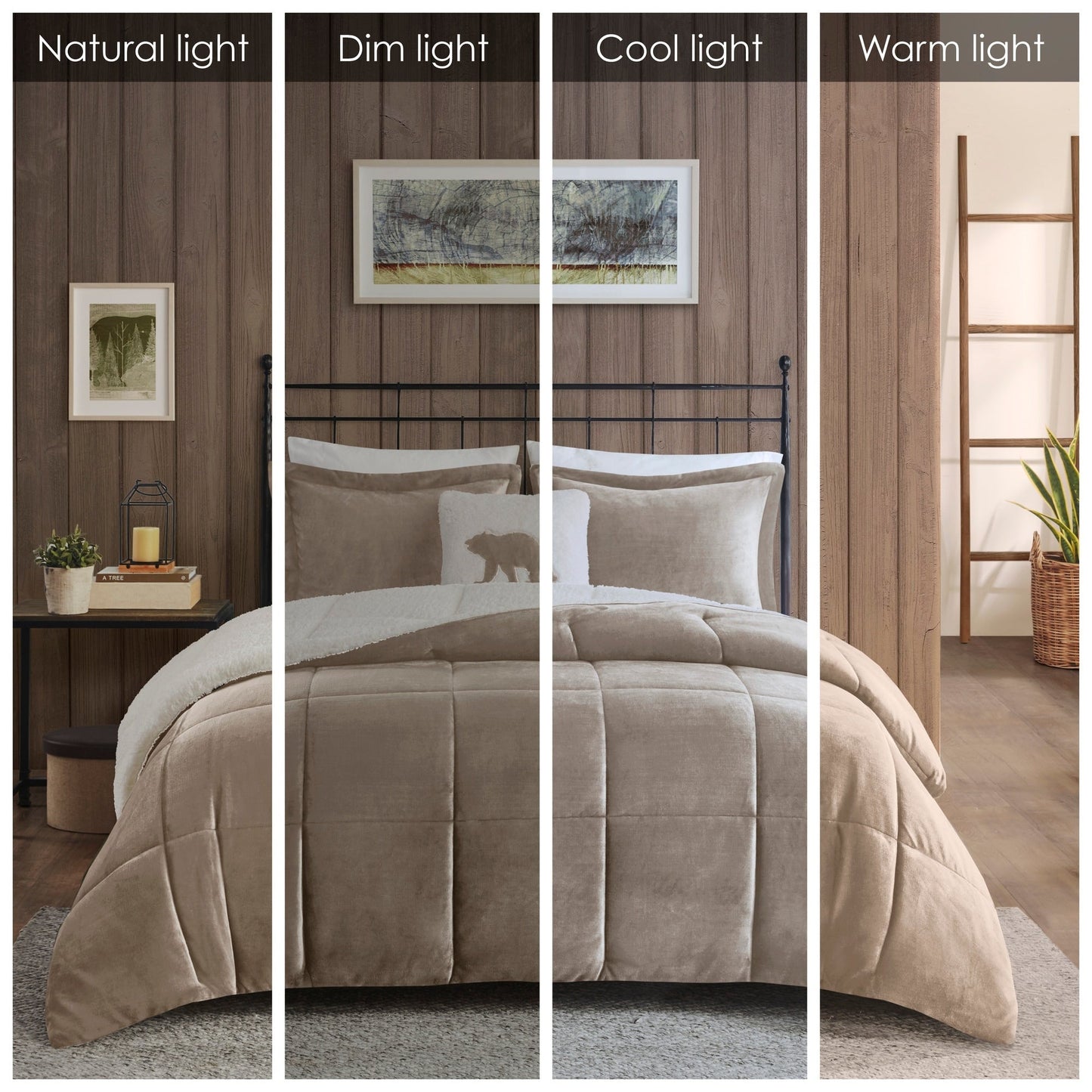 Woolrich Alton Plush to Sherpa Down Alternative Comforter Set
