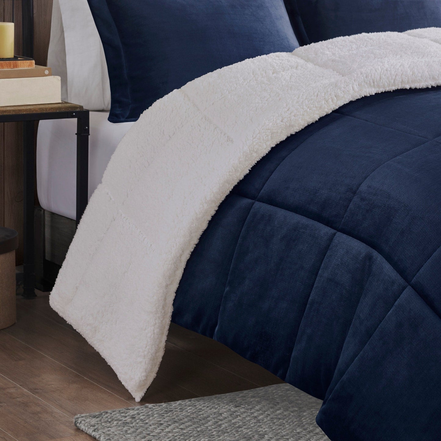Woolrich Alton Plush to Sherpa Down Alternative Comforter Set