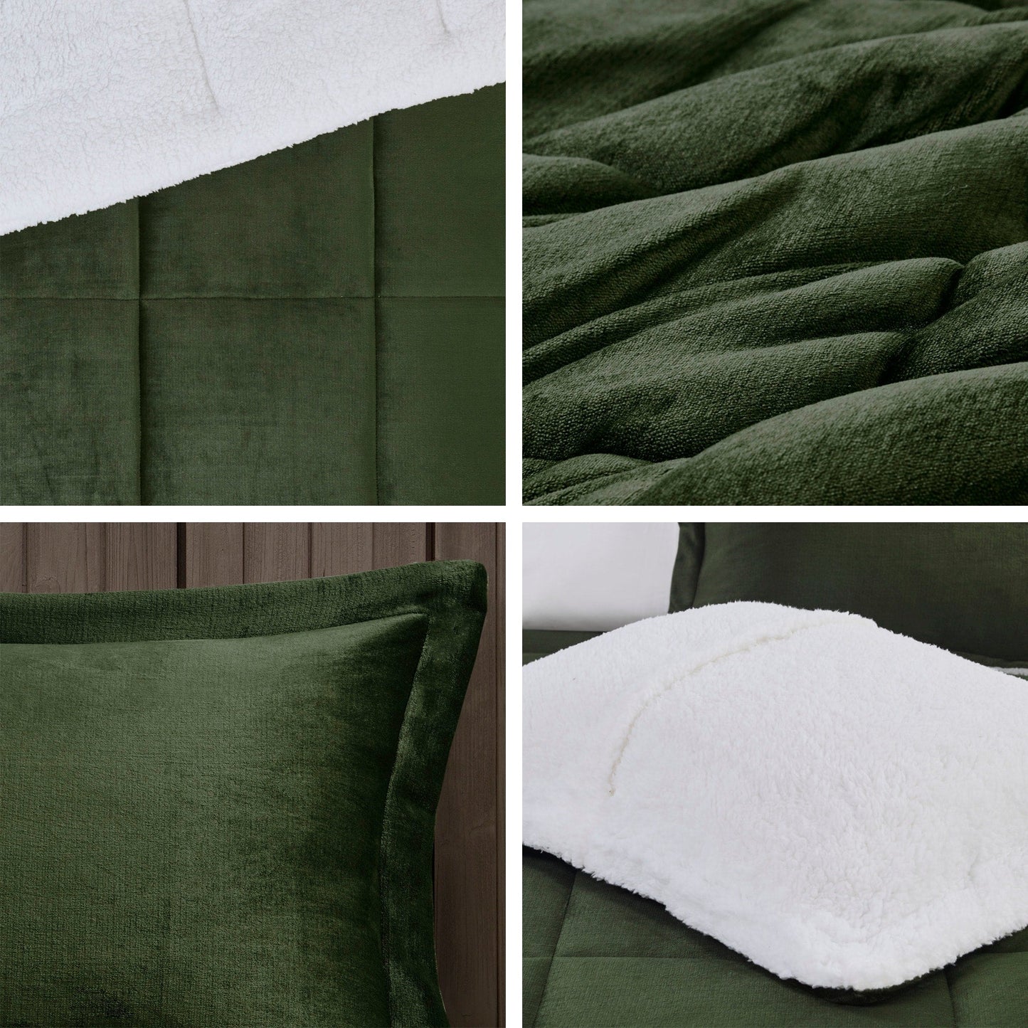 Woolrich Alton Plush to Sherpa Down Alternative Comforter Set