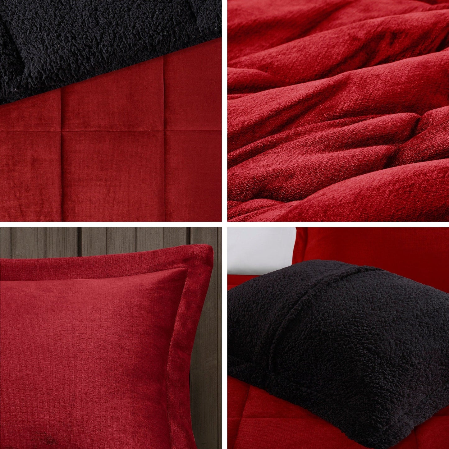Woolrich Alton Plush to Sherpa Down Alternative Comforter Set