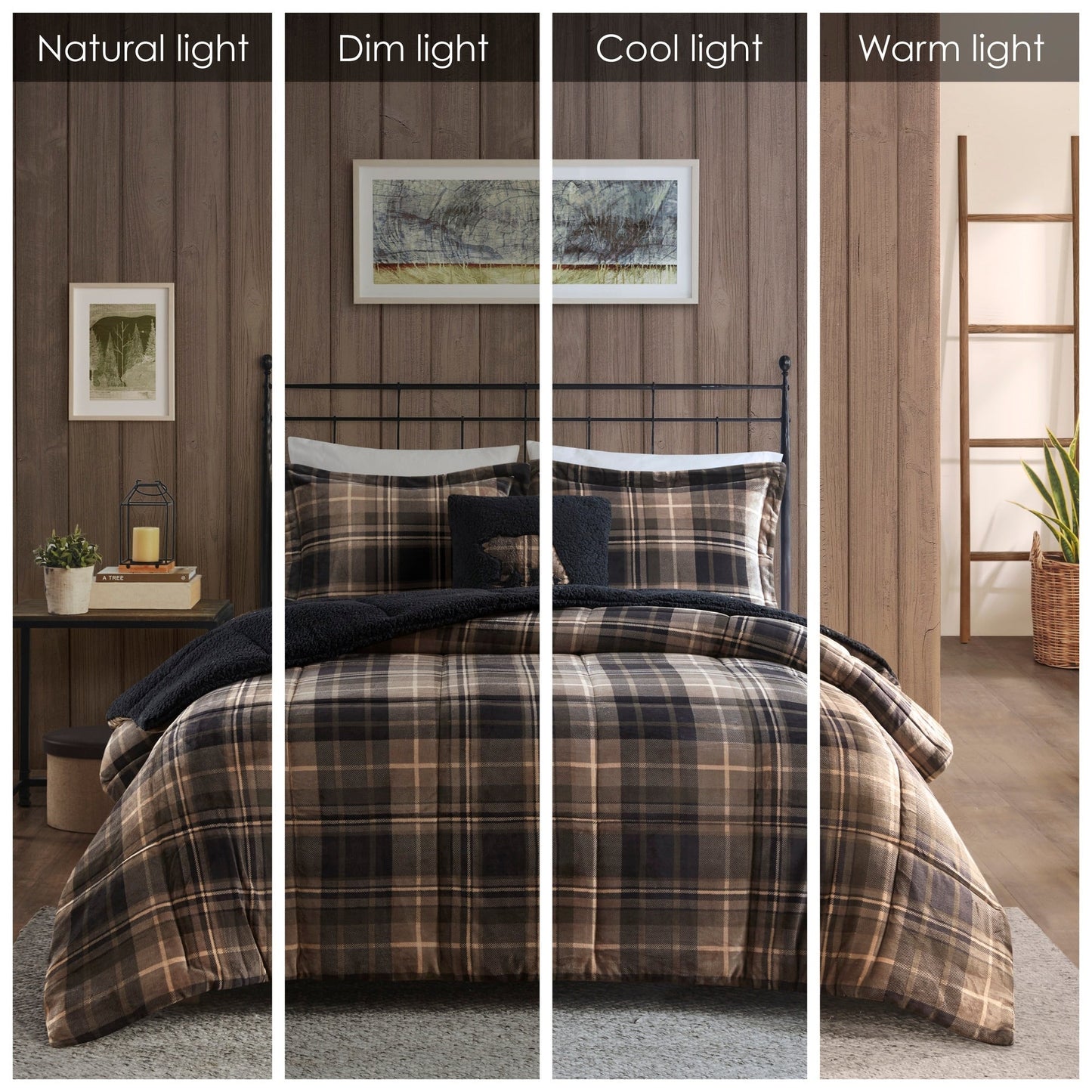 Woolrich Alton Plush to Sherpa Down Alternative Comforter Set