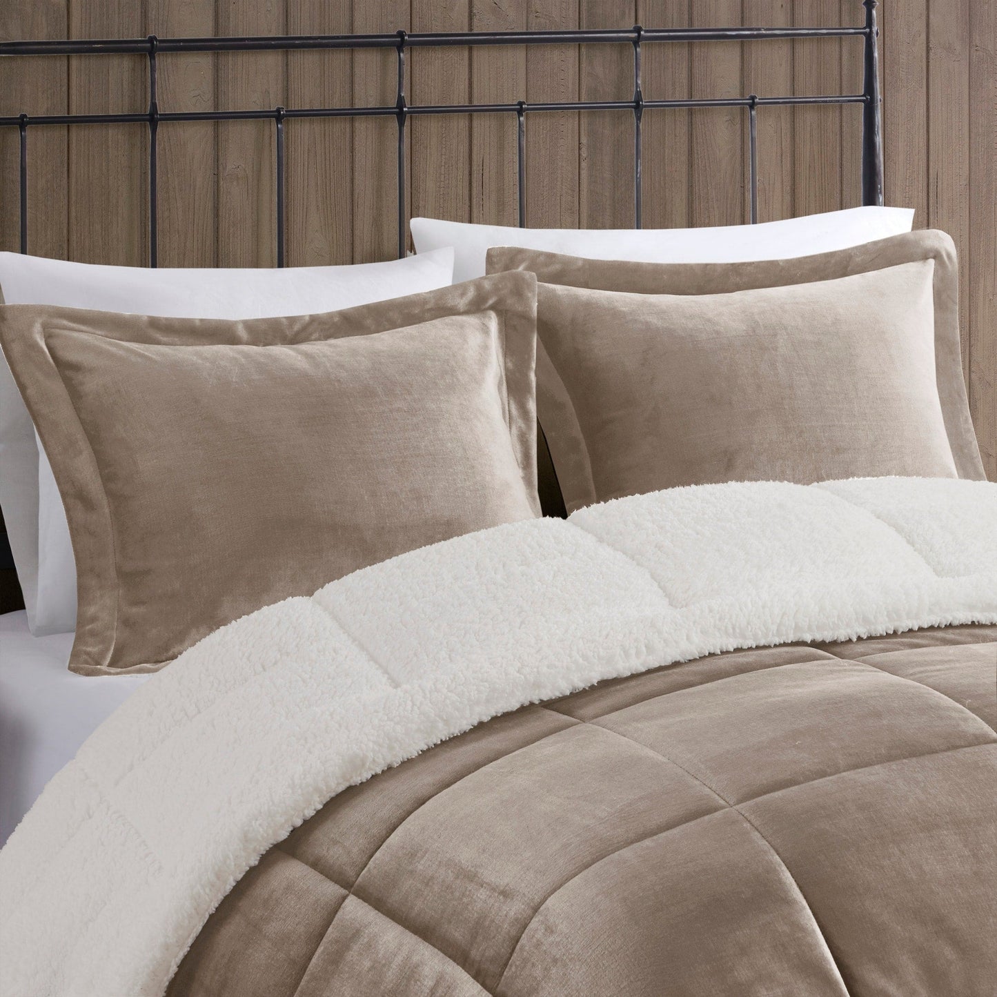 Woolrich Alton Plush to Sherpa Down Alternative Comforter Set