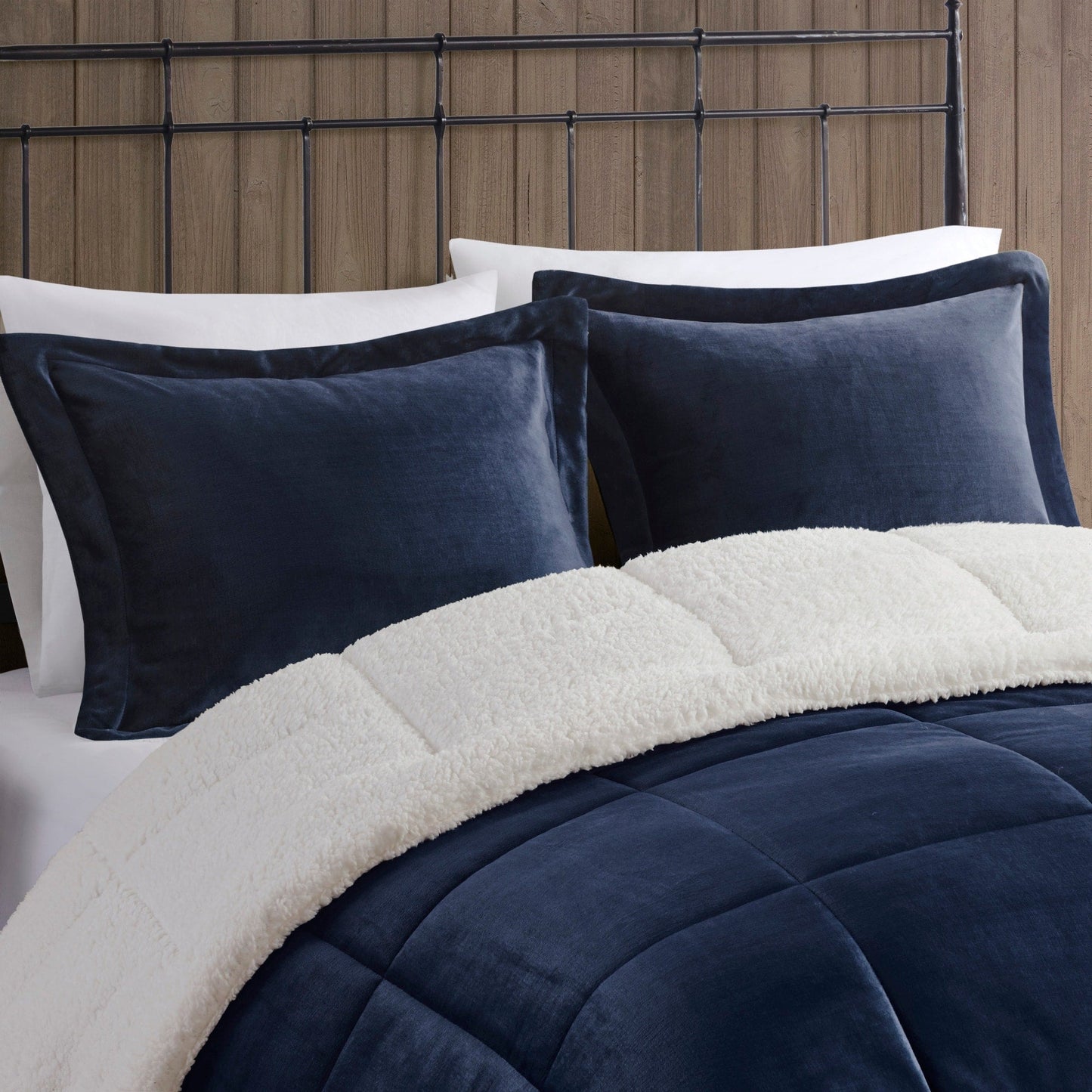 Woolrich Alton Plush to Sherpa Down Alternative Comforter Set