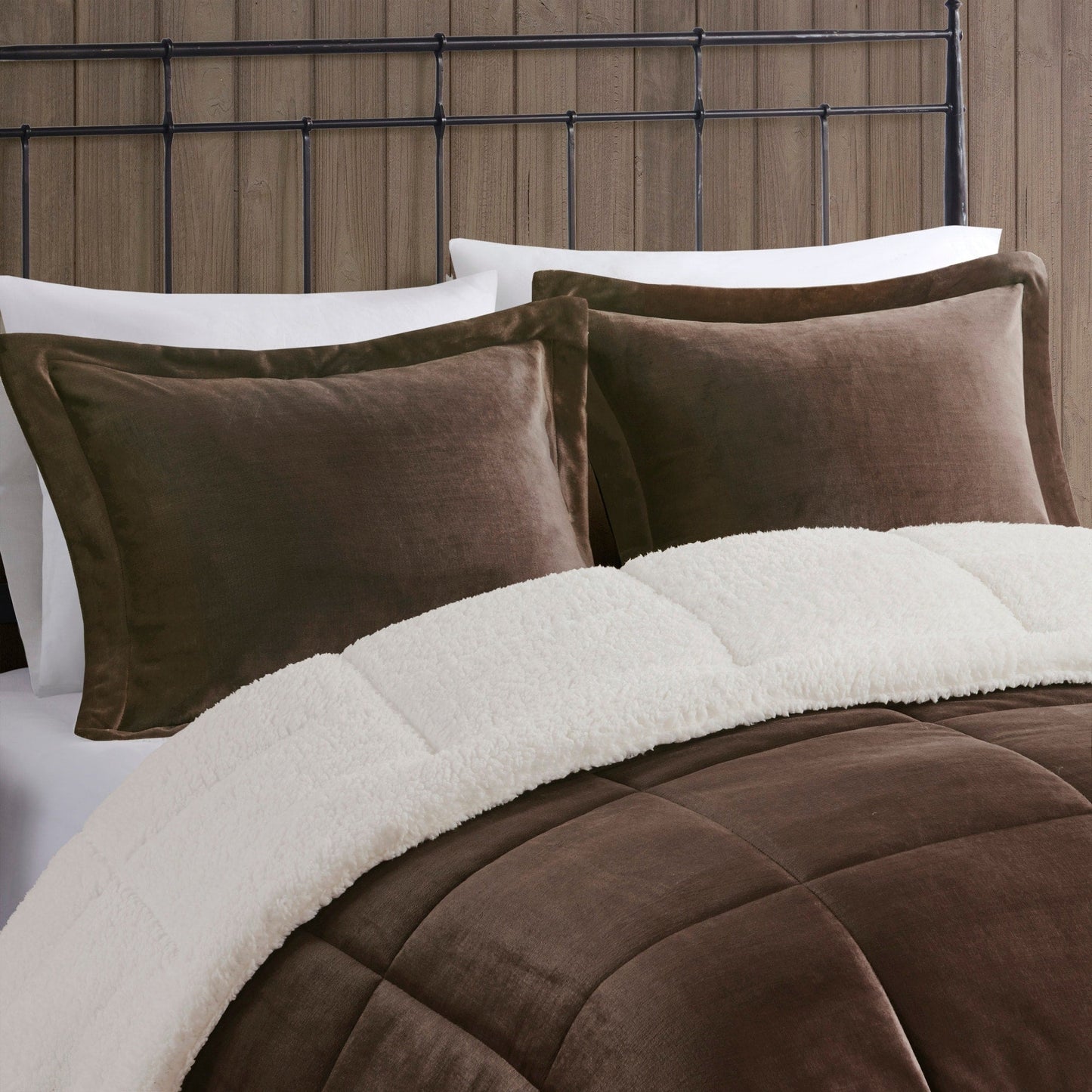 Woolrich Alton Plush to Sherpa Down Alternative Comforter Set