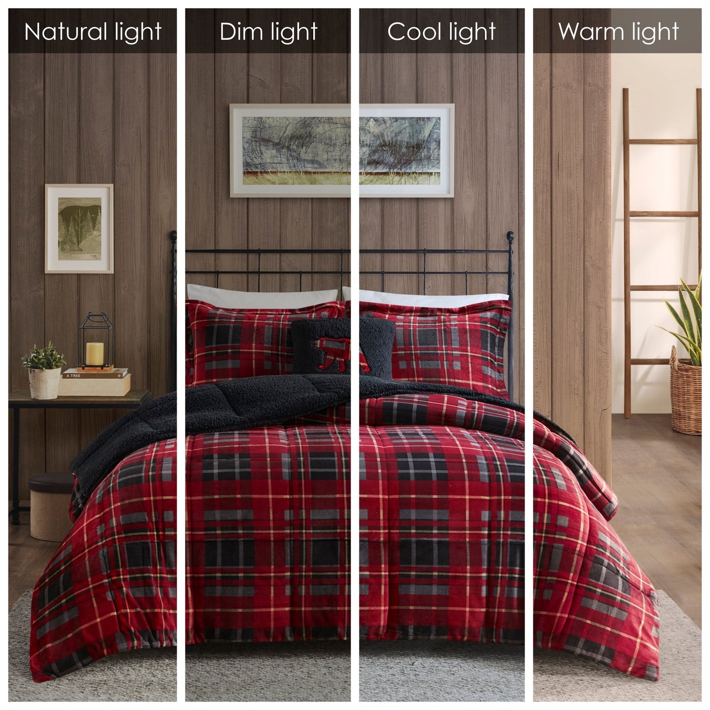 Woolrich Alton Plush to Sherpa Down Alternative Comforter Set