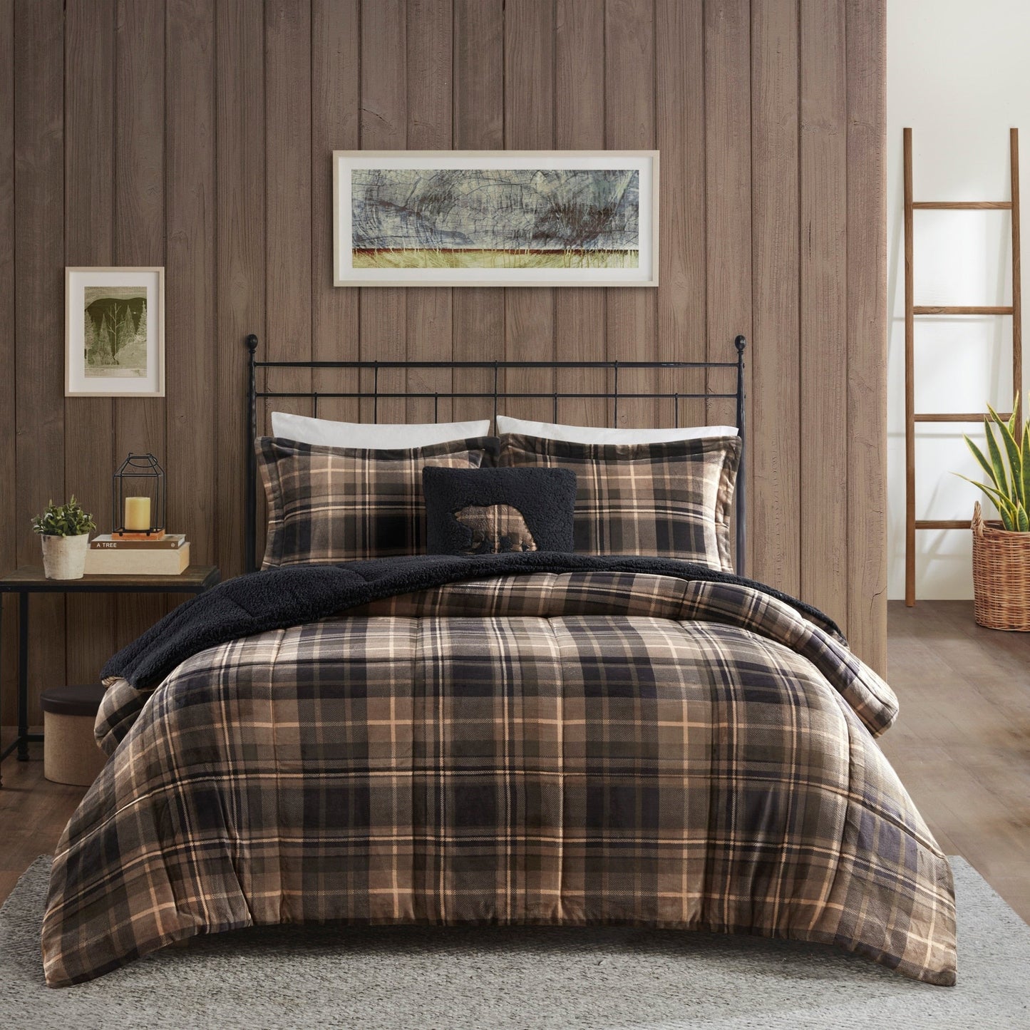 Woolrich Alton Plush to Sherpa Down Alternative Comforter Set