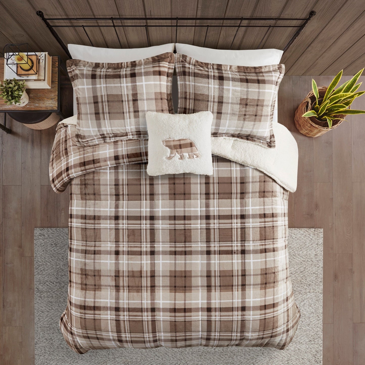 Woolrich Alton Plush to Sherpa Down Alternative Comforter Set