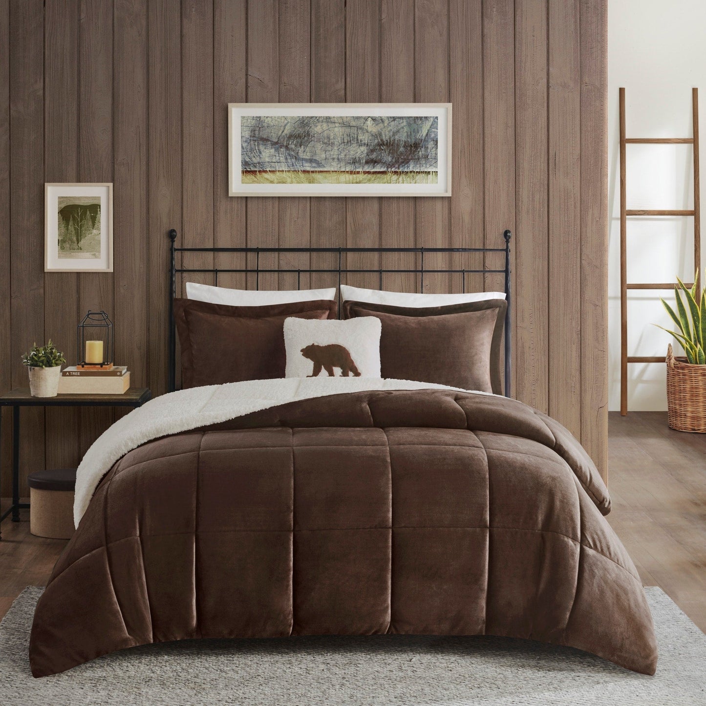 Woolrich Alton Plush to Sherpa Down Alternative Comforter Set