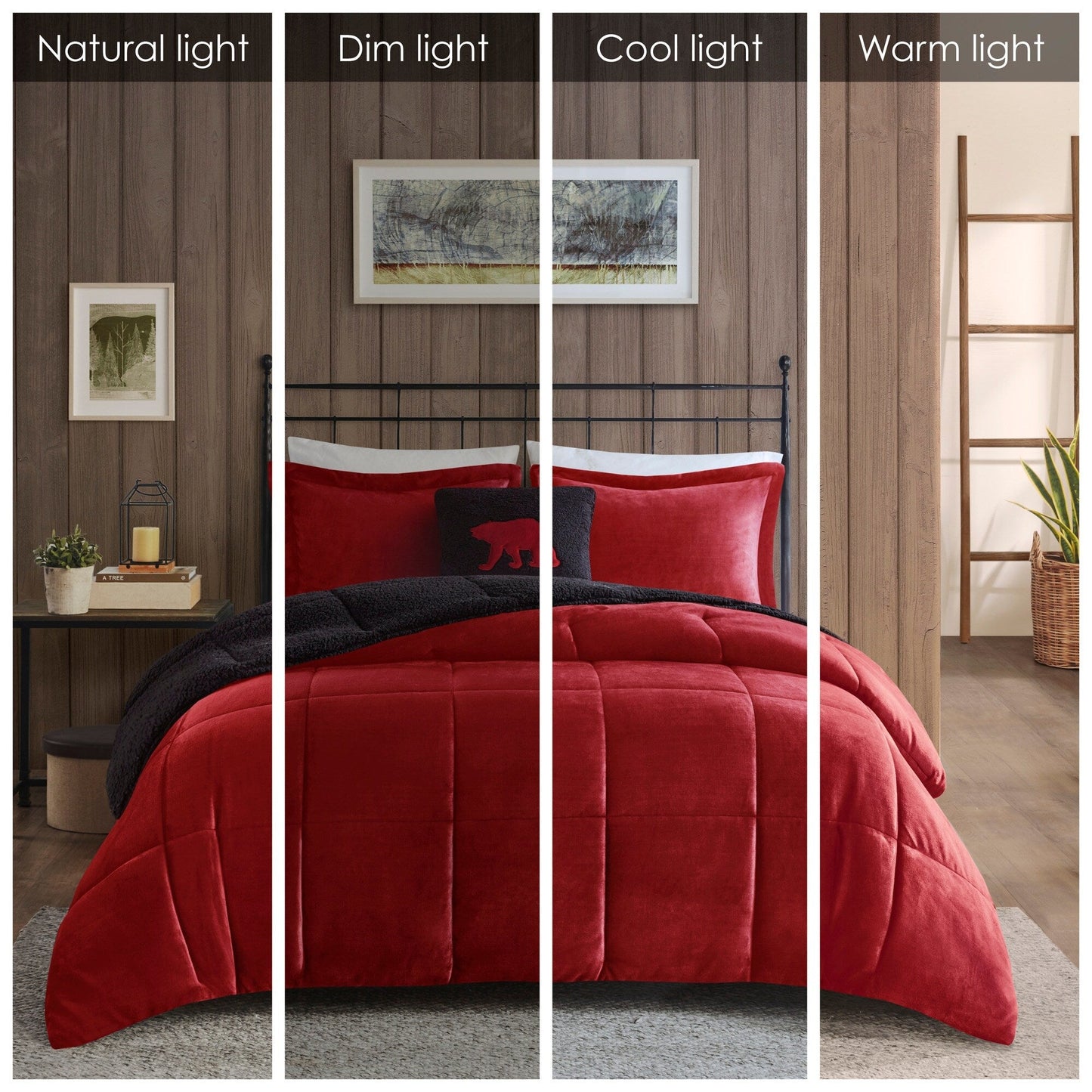 Woolrich Alton Plush to Sherpa Down Alternative Comforter Set