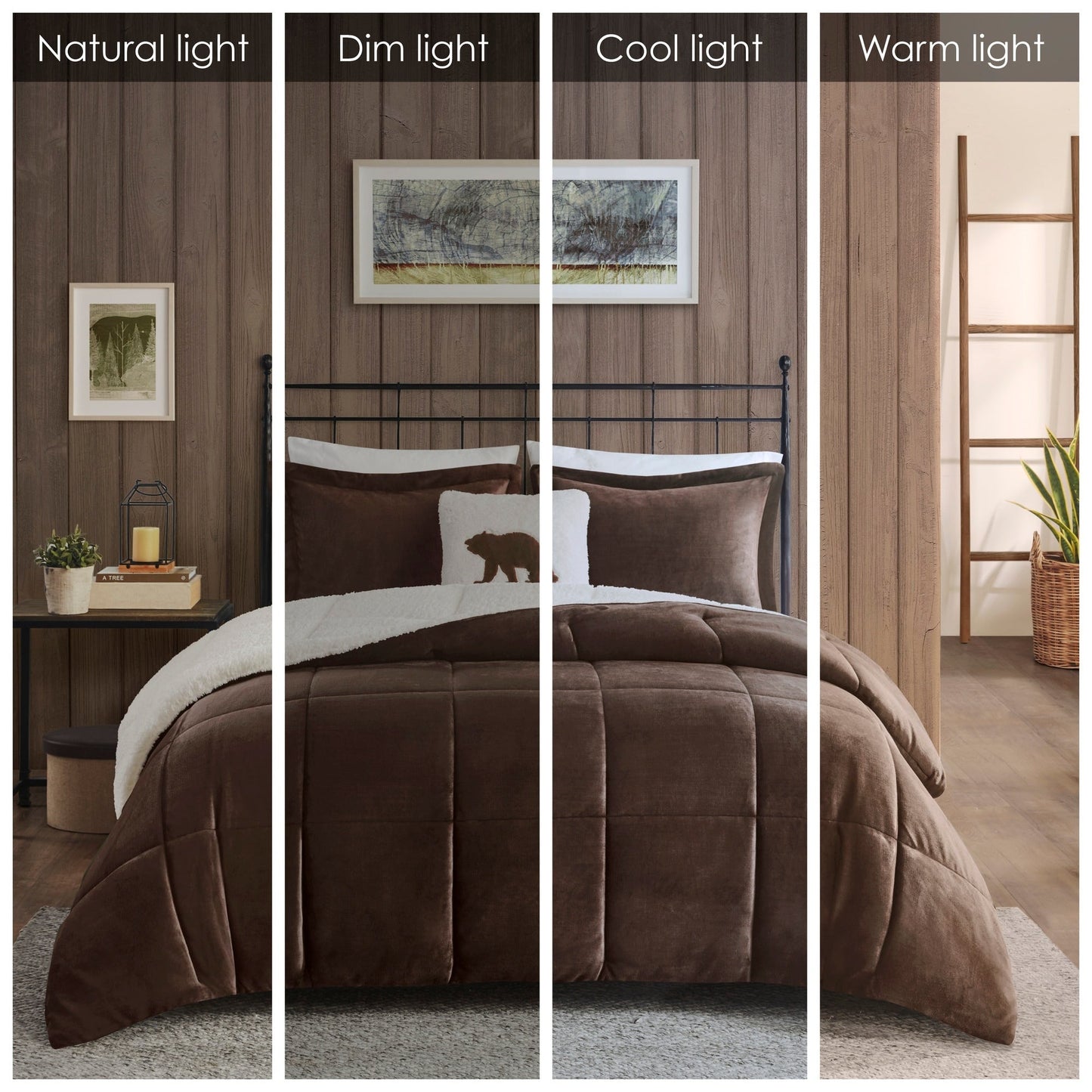 Woolrich Alton Plush to Sherpa Down Alternative Comforter Set