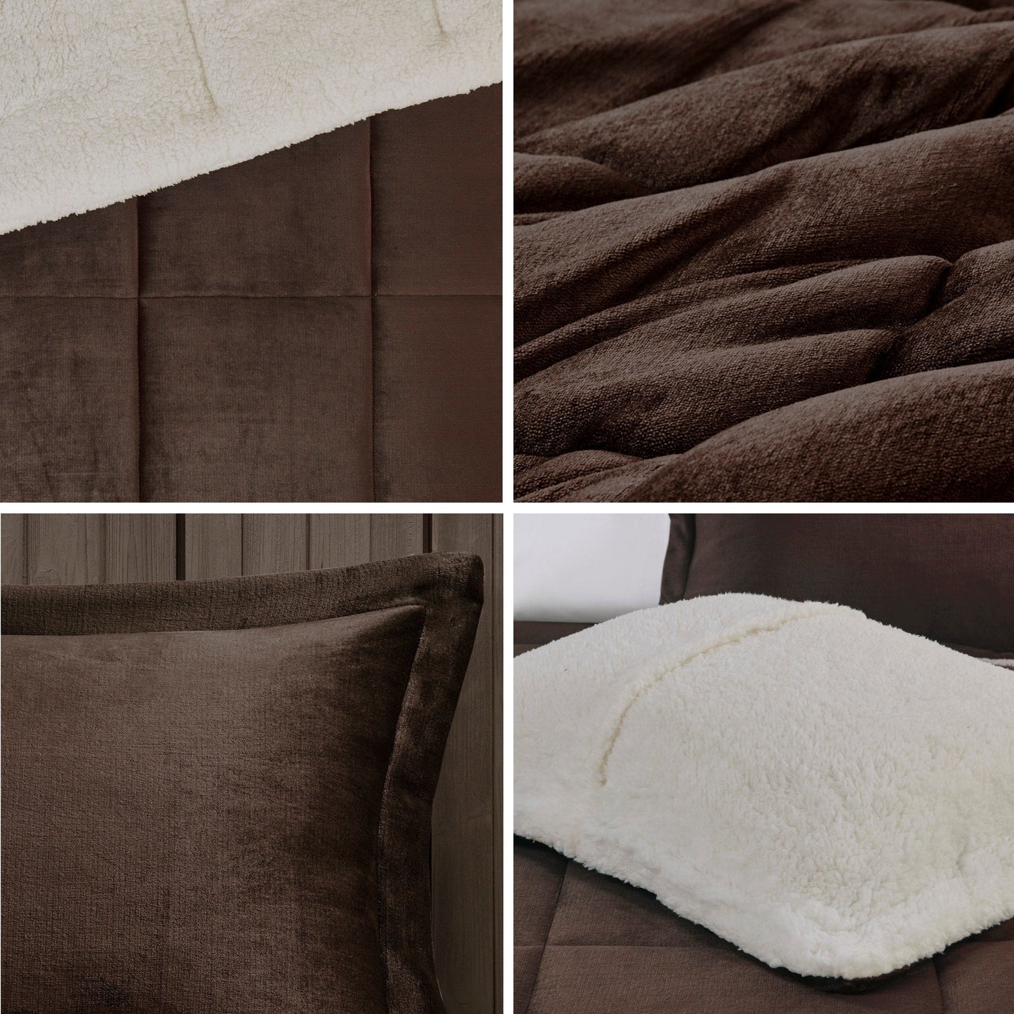 Woolrich Alton Plush to Sherpa Down Alternative Comforter Set