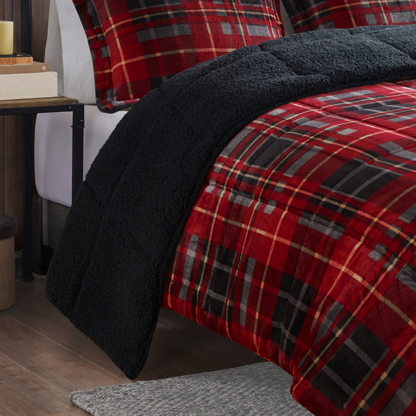 Woolrich Alton Plush to Sherpa Down Alternative Comforter Set