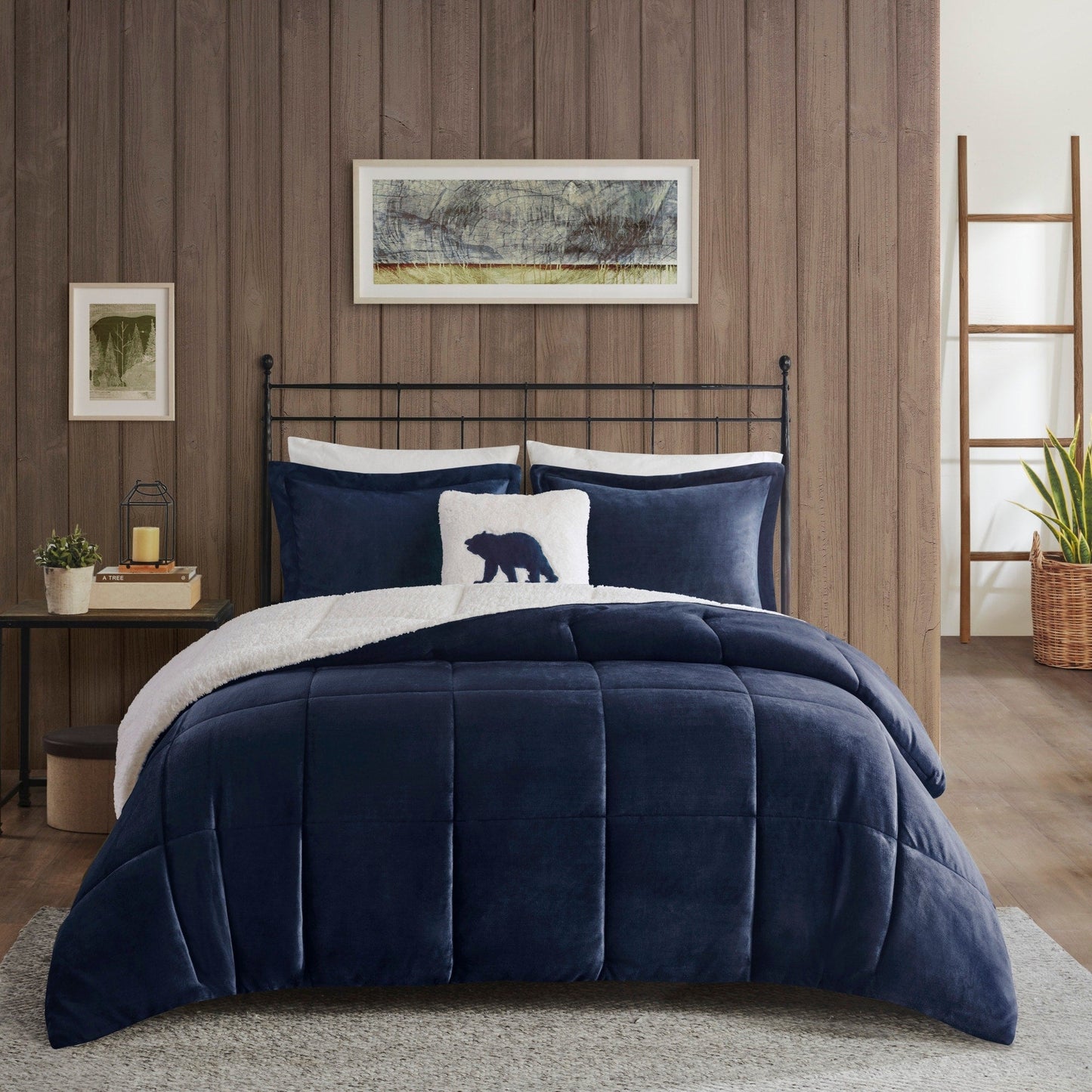 Woolrich Alton Plush to Sherpa Down Alternative Comforter Set