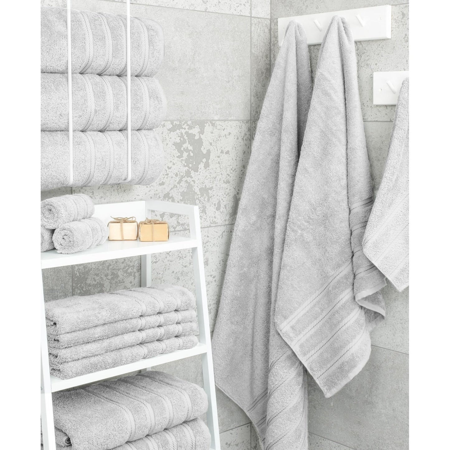 American Soft Linen 100% Cotton Turkish Bath Towels Large, 4 Pack Luxury Hotel Spa Quality Turkish Bath Towels Bathroom Sets