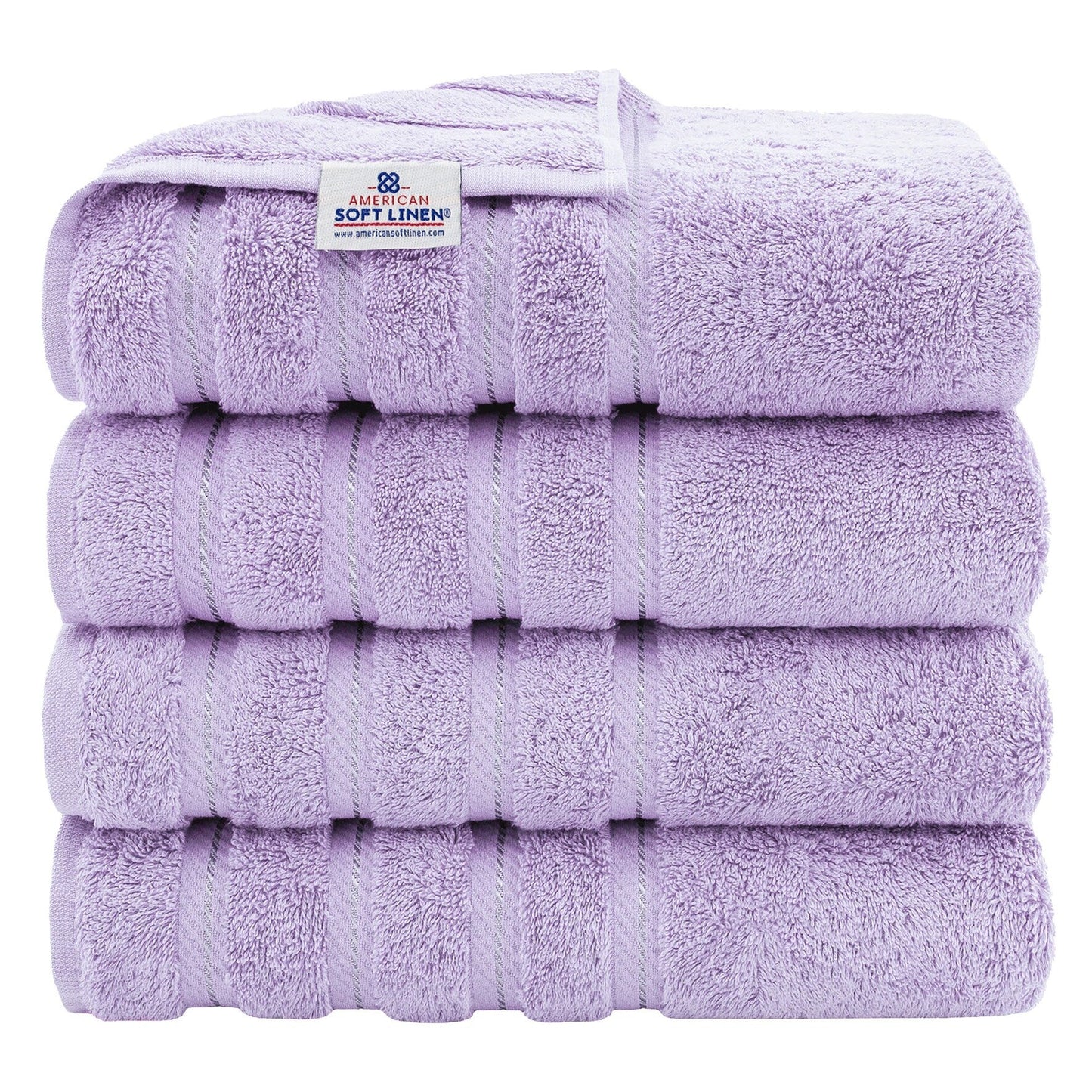 American Soft Linen 100% Cotton Turkish Bath Towels Large, 4 Pack Luxury Hotel Spa Quality Turkish Bath Towels Bathroom Sets