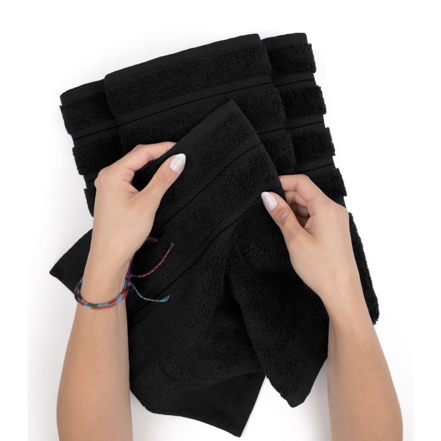 American Soft Linen 4-Piece Turkish Hand Towel Set