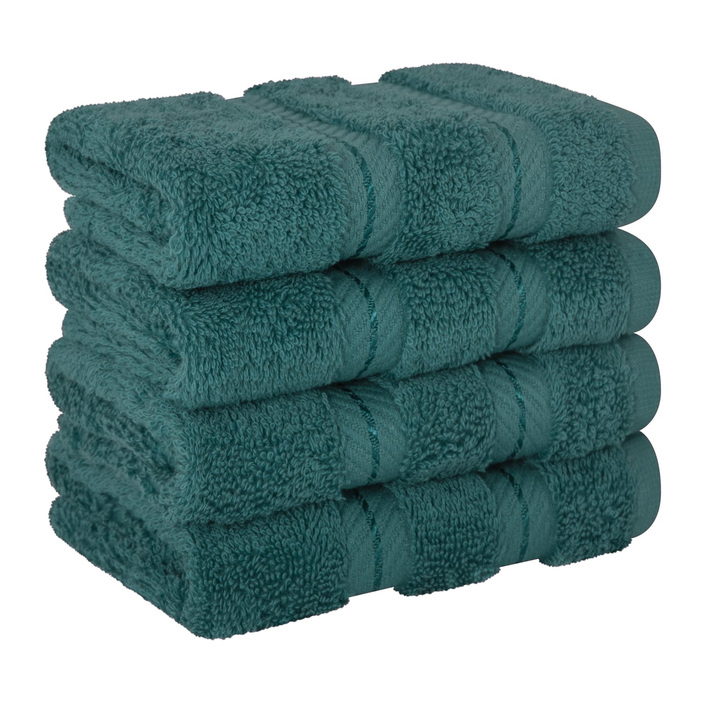 American Soft Linen Premium 100% Cotton 4-Piece Washcloth Set