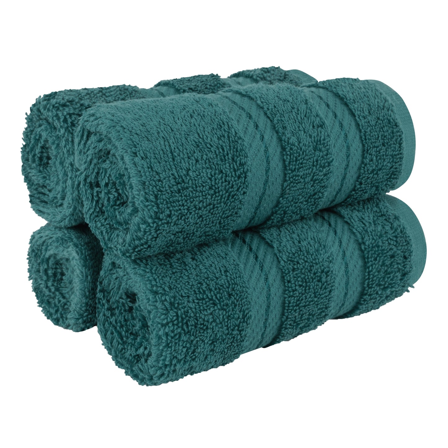 American Soft Linen Premium 100% Cotton 4-Piece Washcloth Set