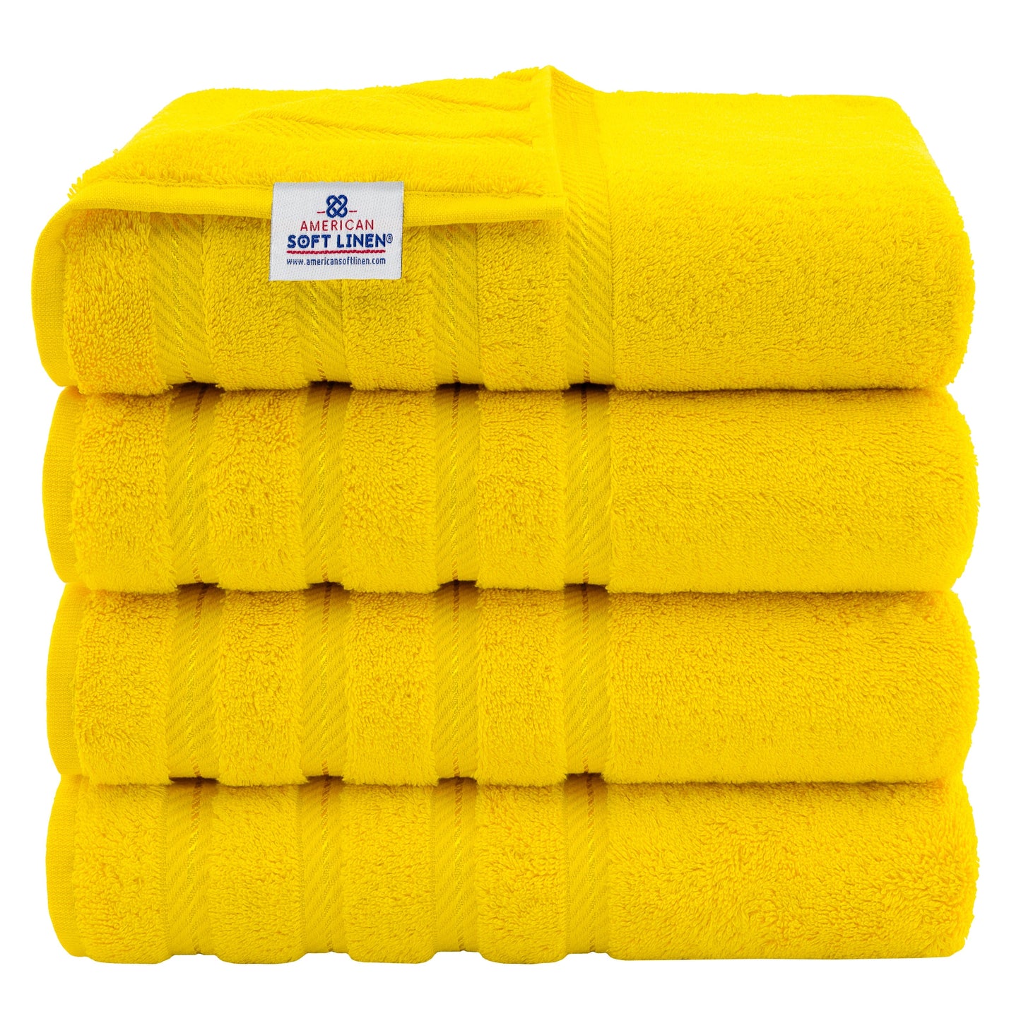 American Soft Linen 100% Cotton Turkish Bath Towels Large, 4 Pack Luxury Hotel Spa Quality Turkish Bath Towels Bathroom Sets