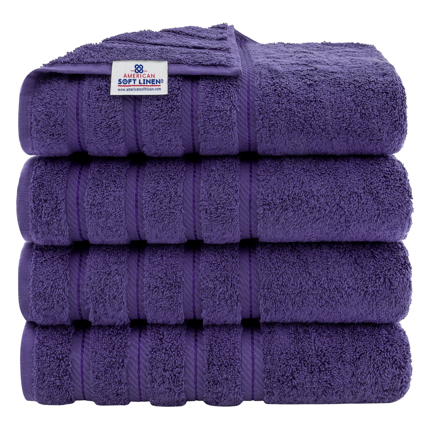American Soft Linen 100% Cotton Turkish Bath Towels Large, 4 Pack Luxury Hotel Spa Quality Turkish Bath Towels Bathroom Sets