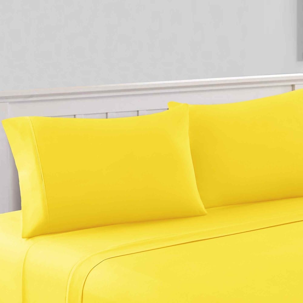 Modern Threads 1800 Series 100 GSM 4-Piece Solid Microfiber Bed Sheet Set