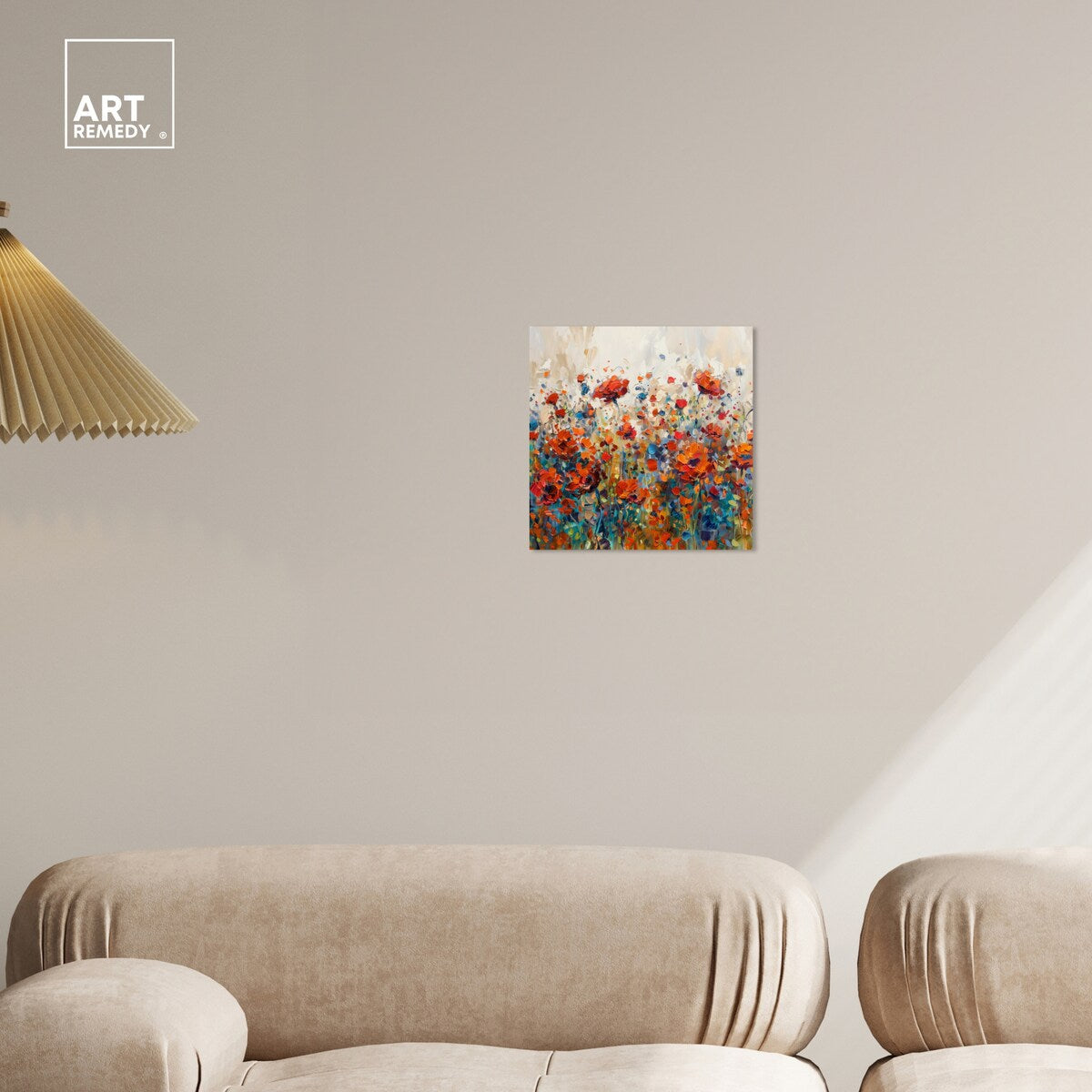 Art Remedy Beautiful Garden Bloom Gallery Wrapped Impressionism 1 Piece Canvas Wall Art
