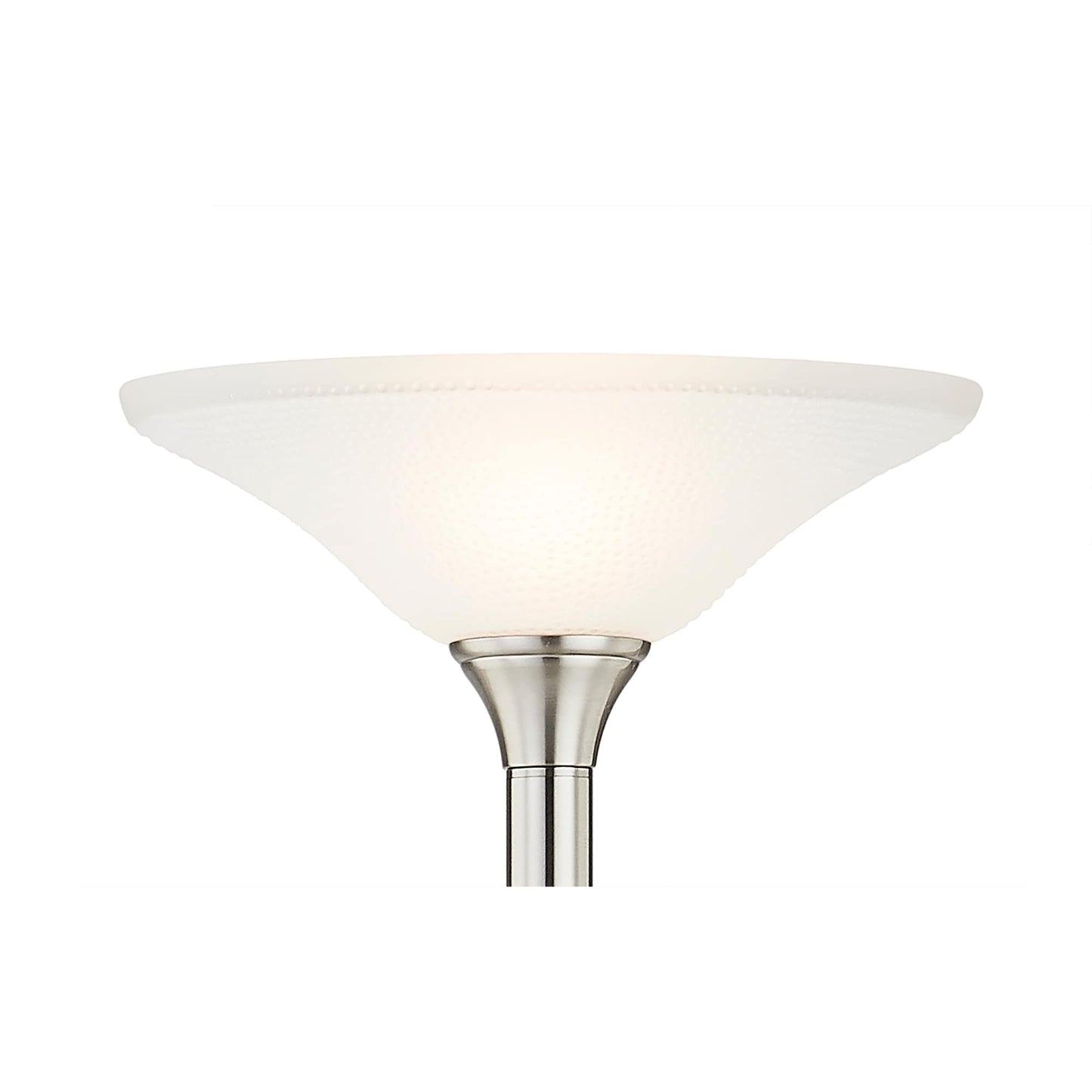 Artiva USA 71 LED Torchiere Floor Lamp with Hammered Glass Shades - 71