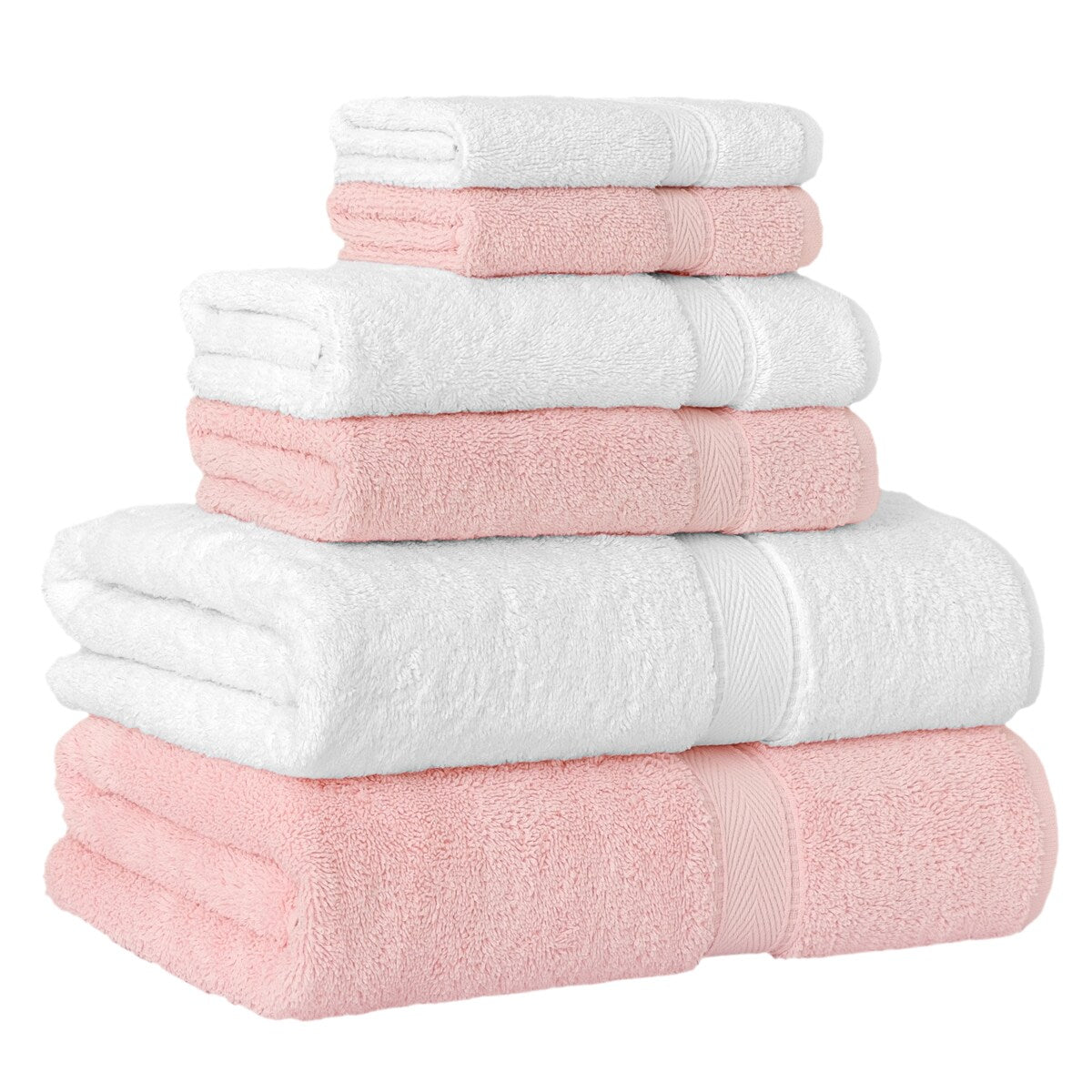 Authentic Hotel and Spa Turkish Cotton 6-piece Towel Set