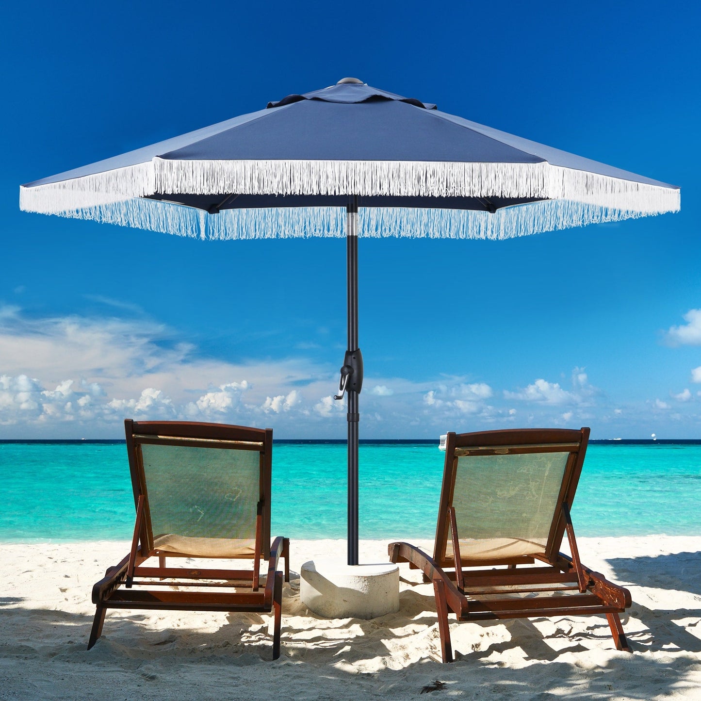 Autlaycil 7.5FT Patio Umbrella with Tilt and Crank