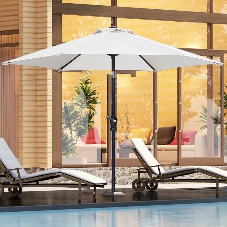 Autlaycil 7.5FT Patio Umbrella with Tilt and Crank