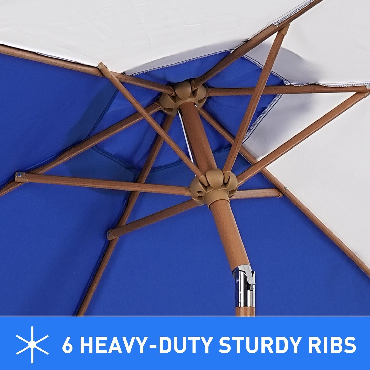 Autlaycil 7.5FT Patio Umbrella with Tilt and Crank