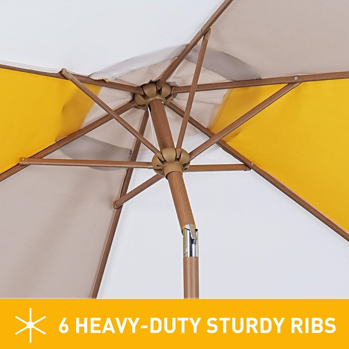 Autlaycil 7.5FT Patio Umbrella with Tilt and Crank