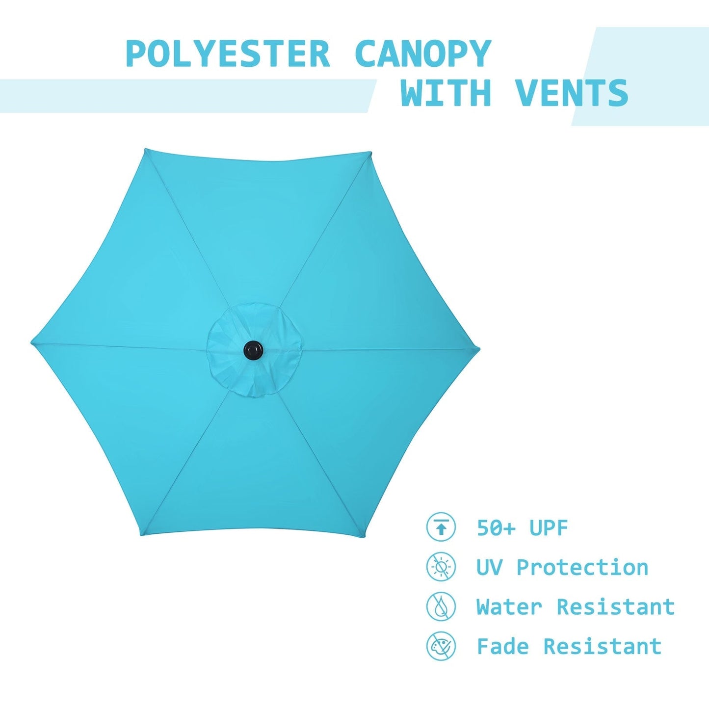 Autlaycil 7.5FT Patio Umbrella with Tilt and Crank