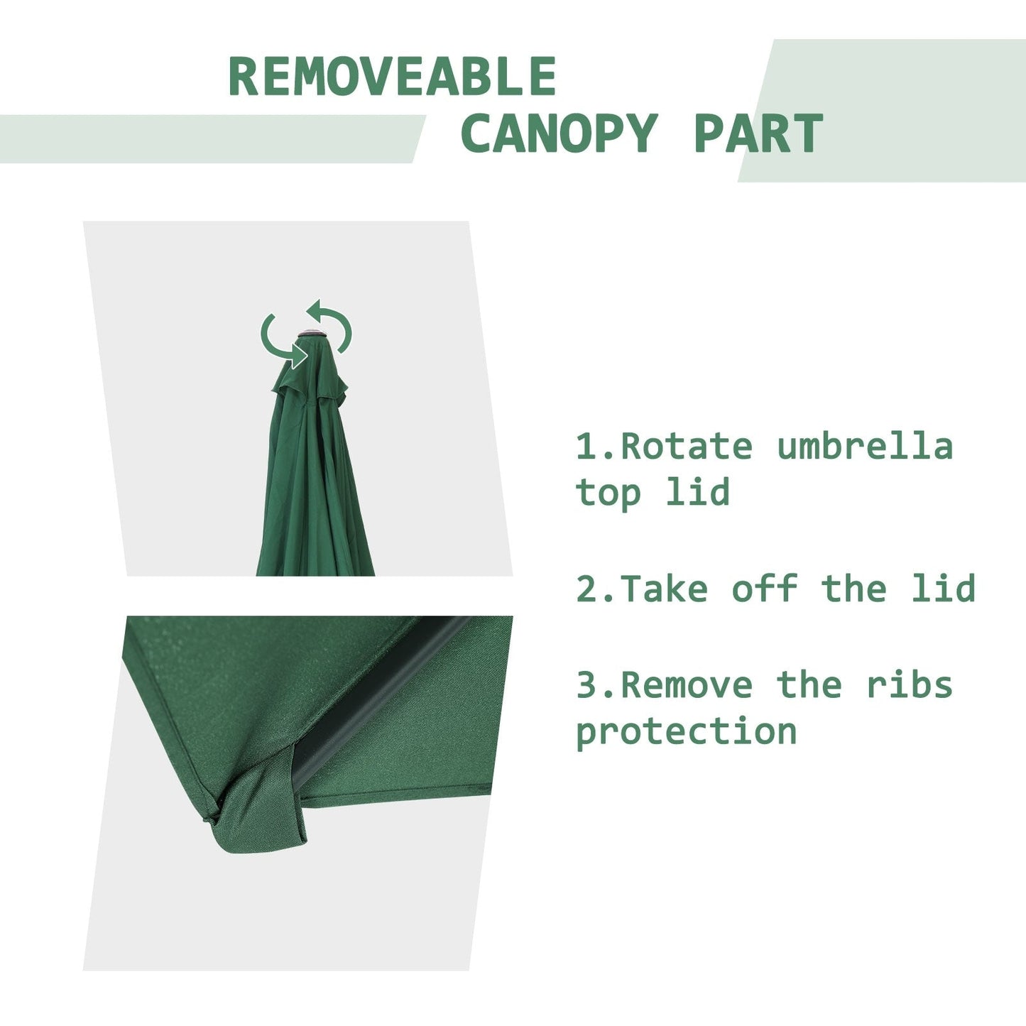 Autlaycil 7.5FT Patio Umbrella with Tilt and Crank