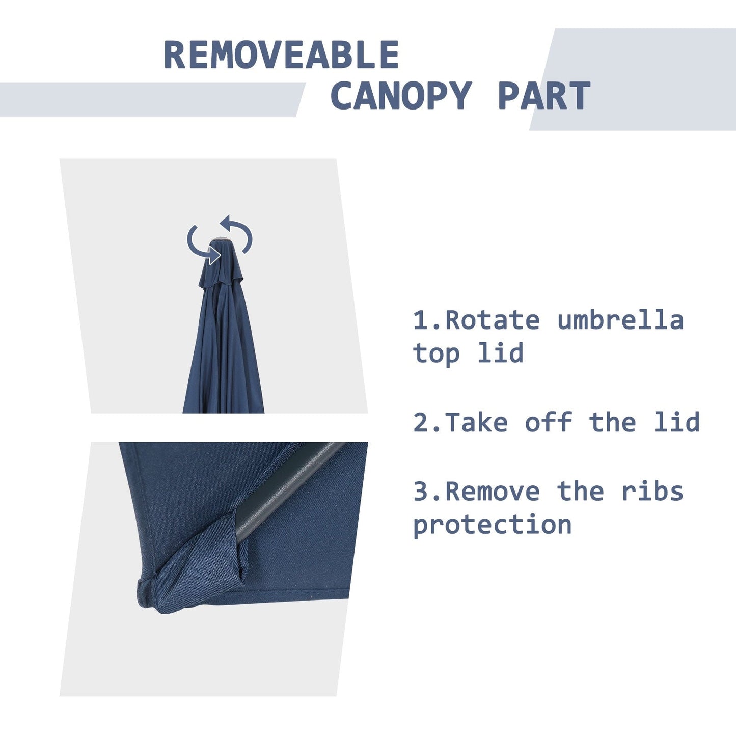 Autlaycil 7.5FT Patio Umbrella with Tilt and Crank