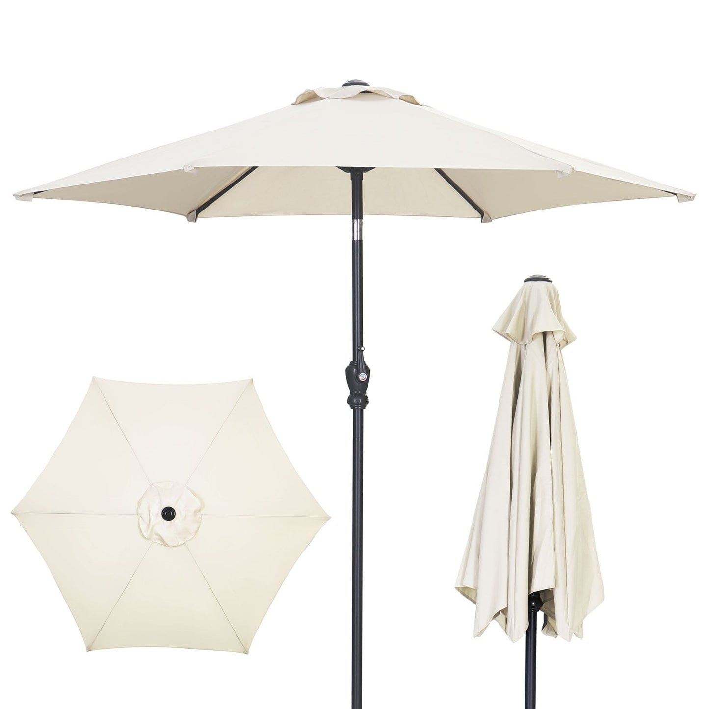 Autlaycil 7.5FT Patio Umbrella with Tilt and Crank