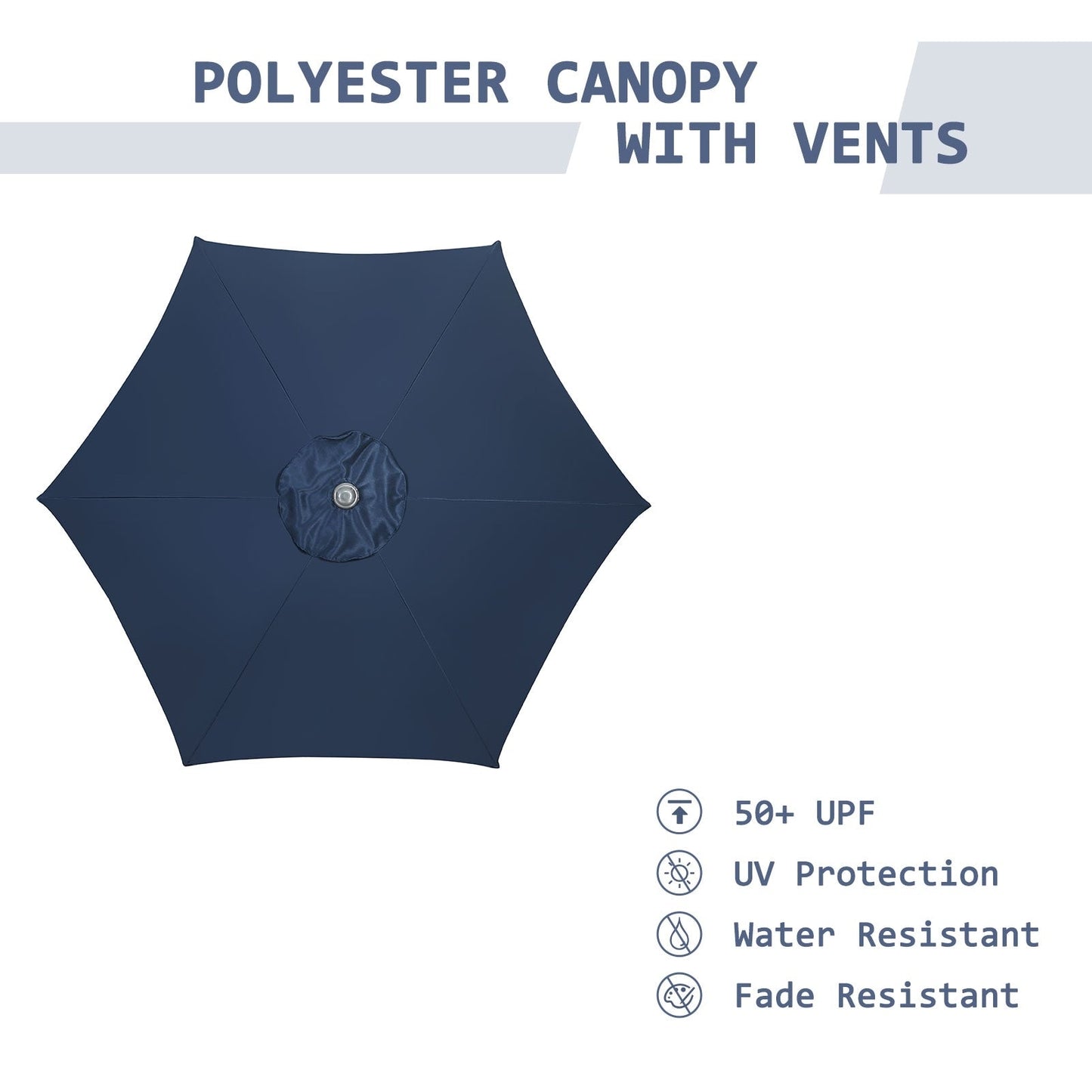Autlaycil 7.5FT Patio Umbrella with Tilt and Crank
